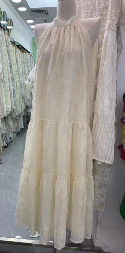 Polyester Solid Embroidery Fabric - Natasha Fabric