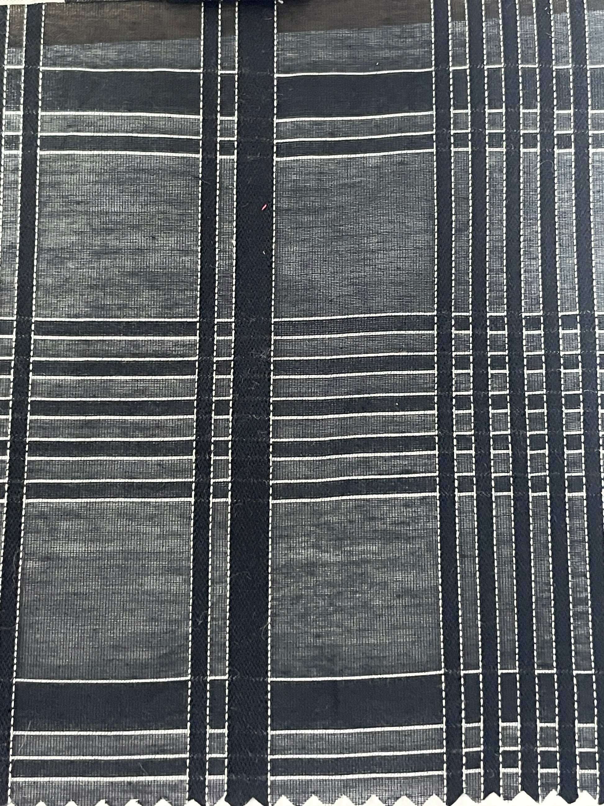 Silk Cotton Blended Check/Plaid Fabric - Natasha Fabric