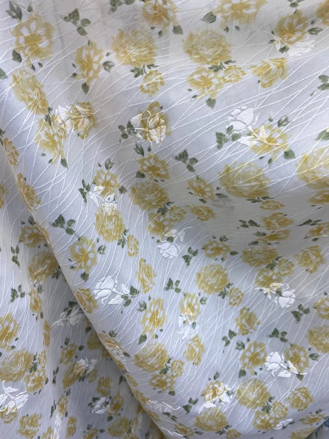 Embroidery Polyester Ditsy Print Fabric - Natasha Fabric