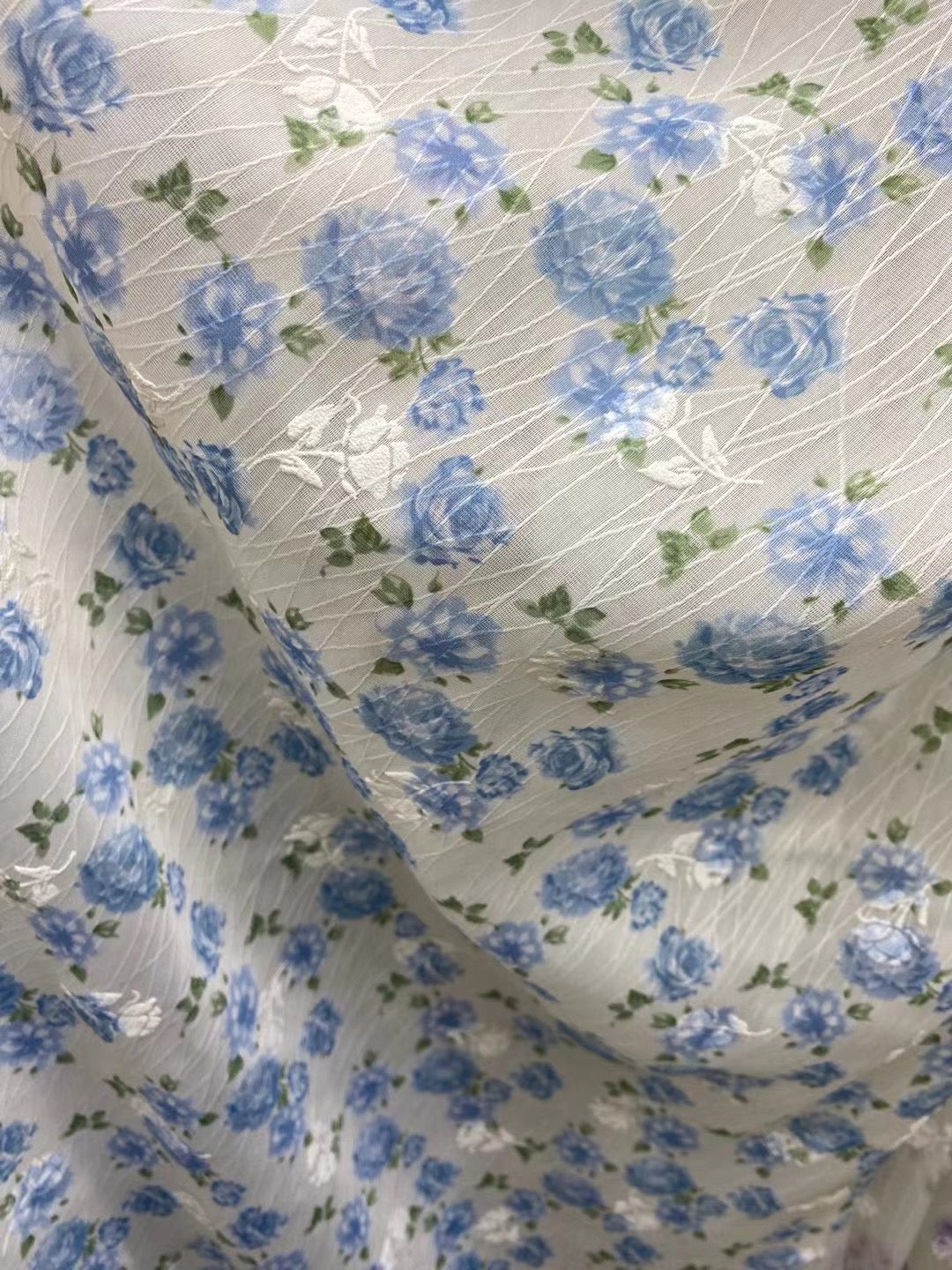 Embroidery Polyester Ditsy Print Fabric - Natasha Fabric