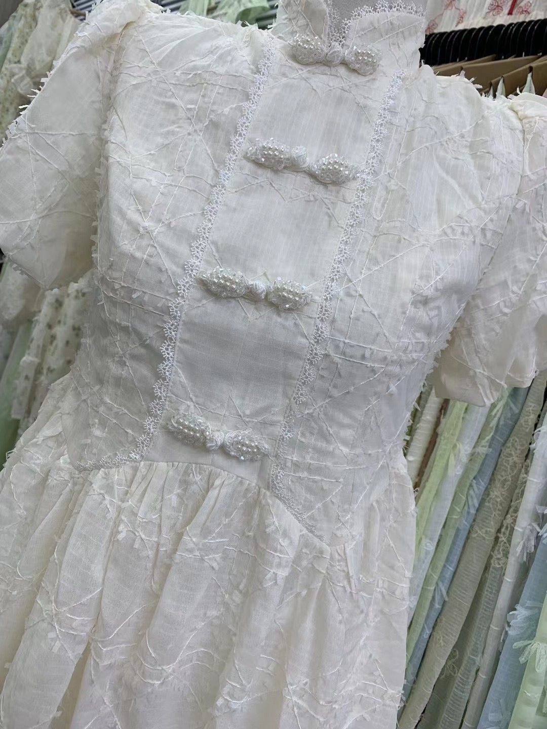 Polyester Solid Embroidery Fabric - Natasha Fabric