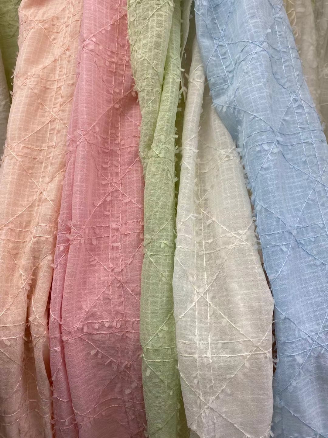 Polyester Solid Embroidery Fabric - Natasha Fabric