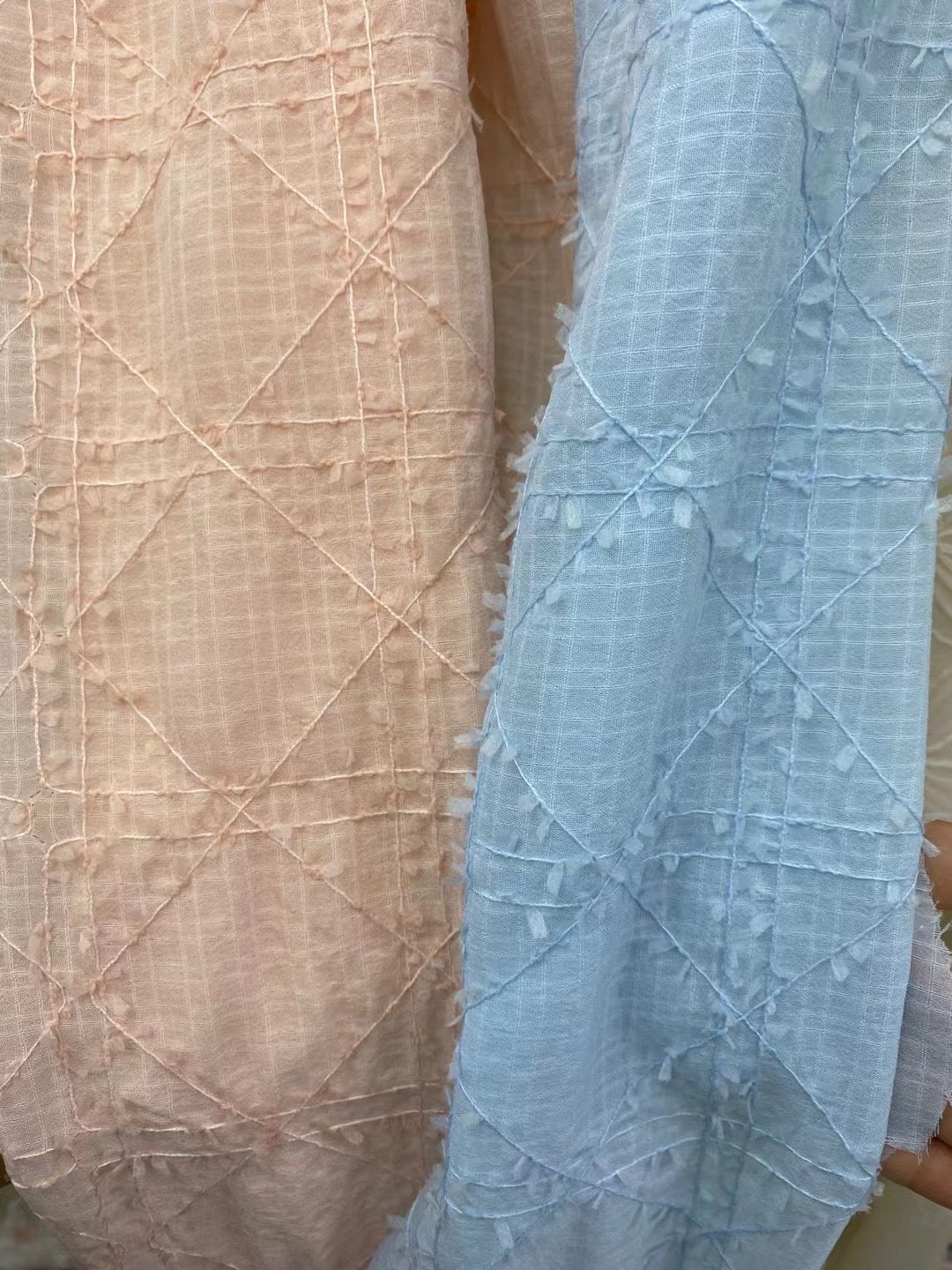 Polyester Solid Embroidery Fabric - Natasha Fabric