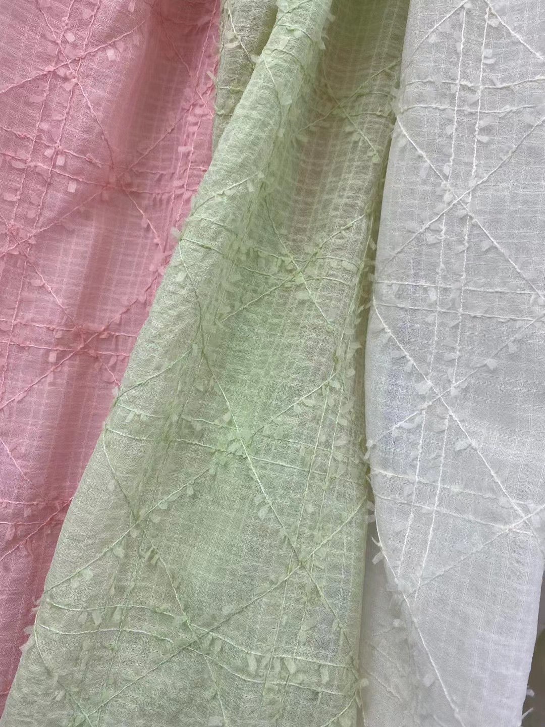 Polyester Solid Embroidery Fabric - Natasha Fabric