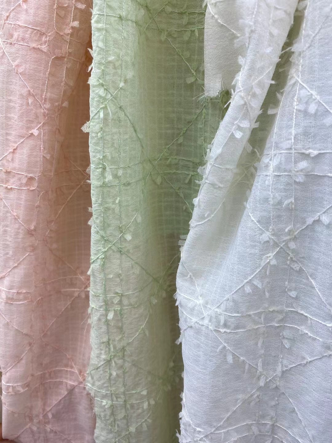 Polyester Solid Embroidery Fabric - Natasha Fabric