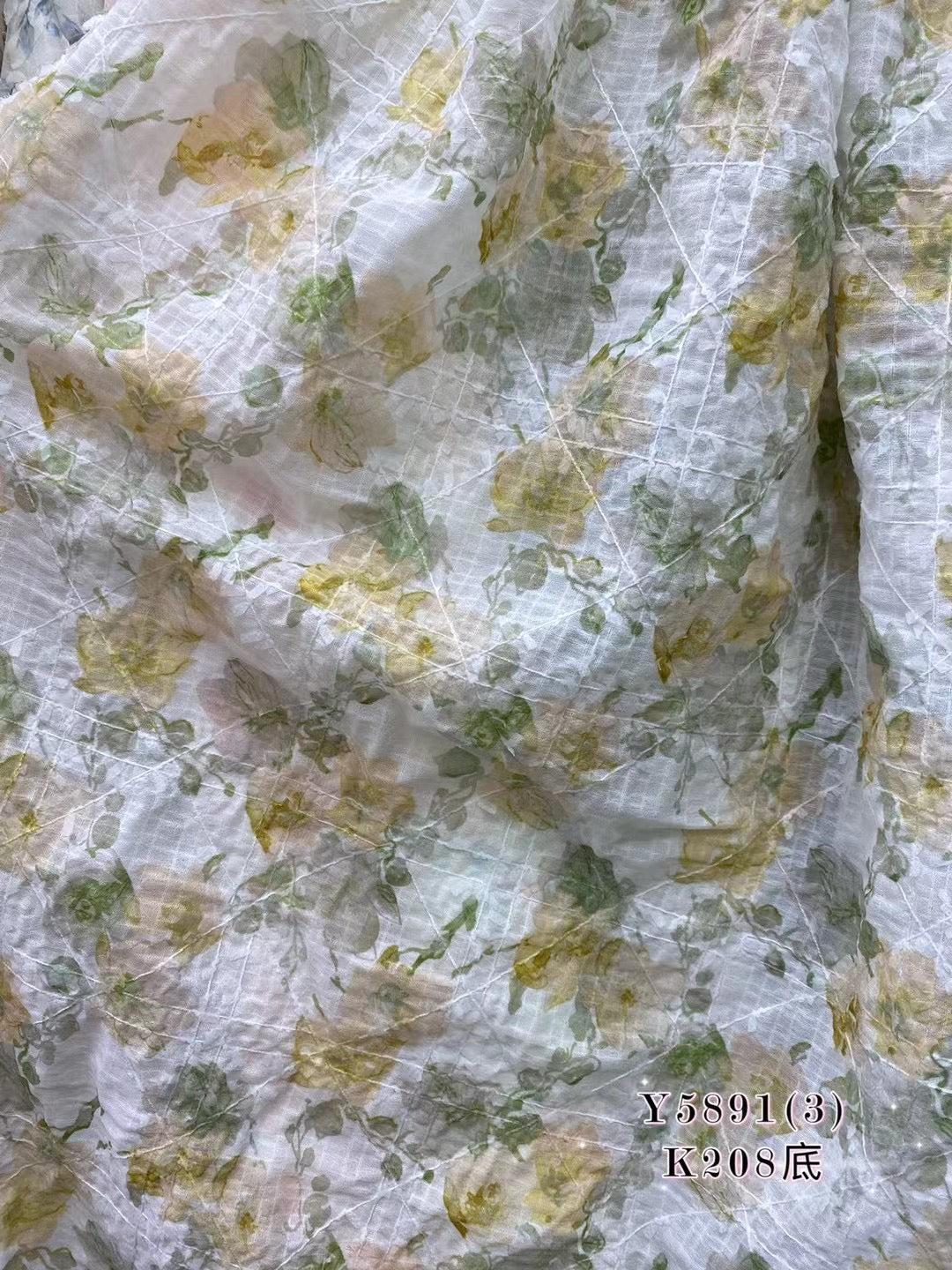 100% Polyester Print Fabric with embroidery - Natasha Fabric
