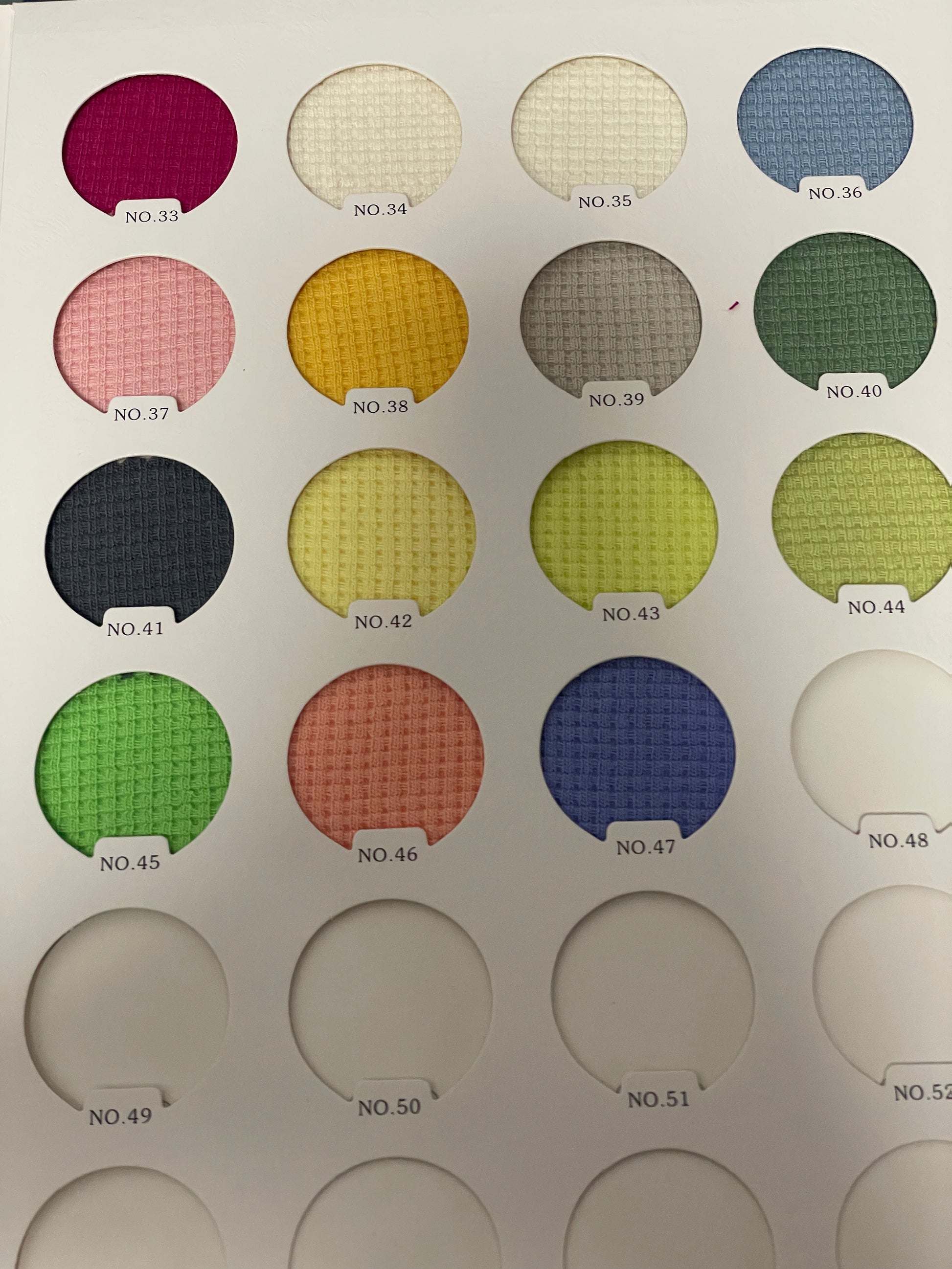 Knit Waffle Fabric/ Waffle Bonded Fabric - Natasha Fabric