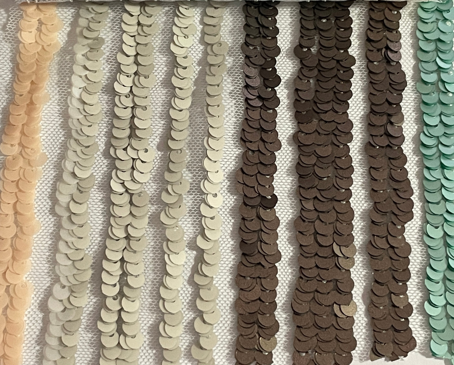 Mesh Base Knit Sequins Fabric For Dress - Natasha Fabric
