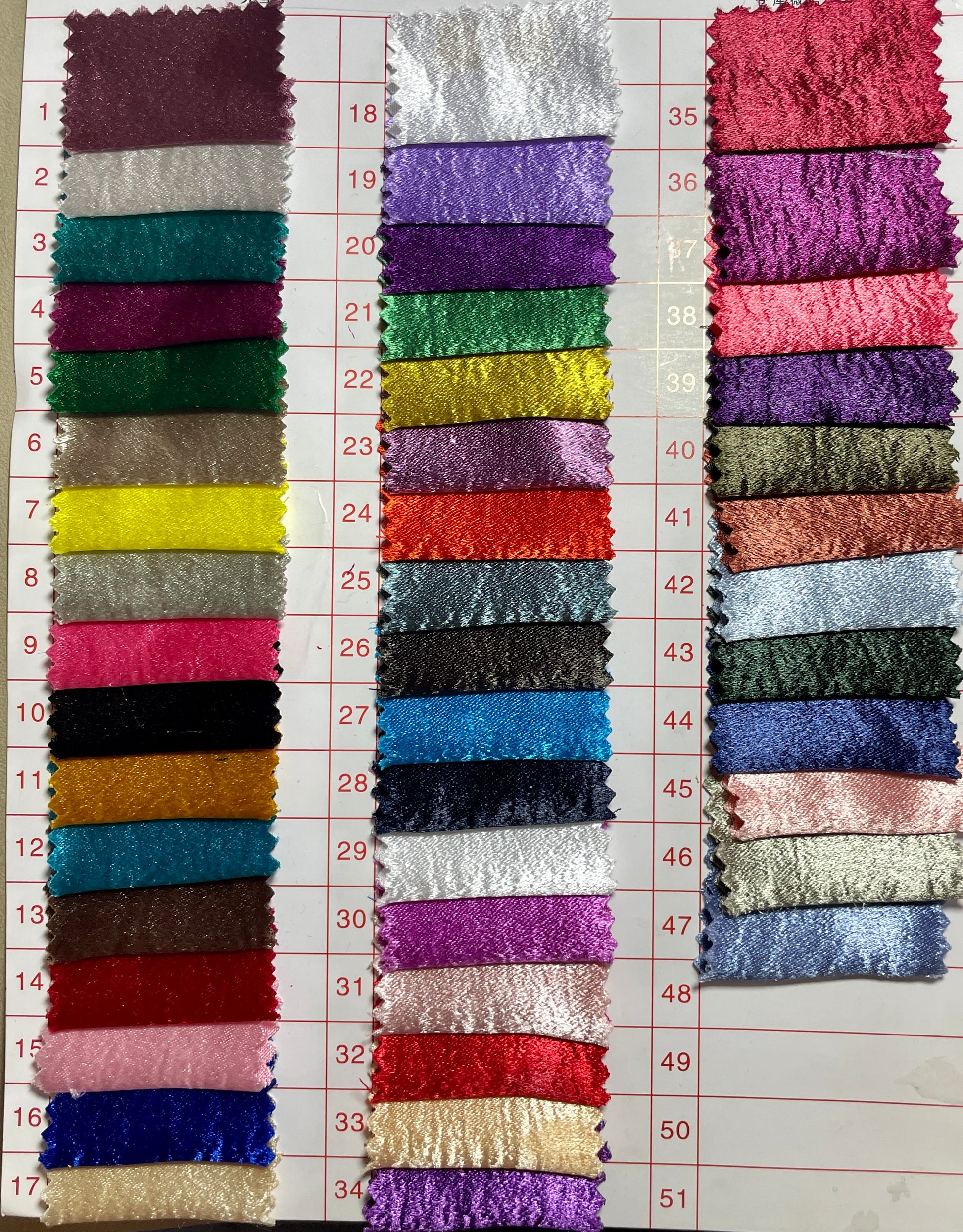 Shiny Sateen Fabric - Natasha Fabric