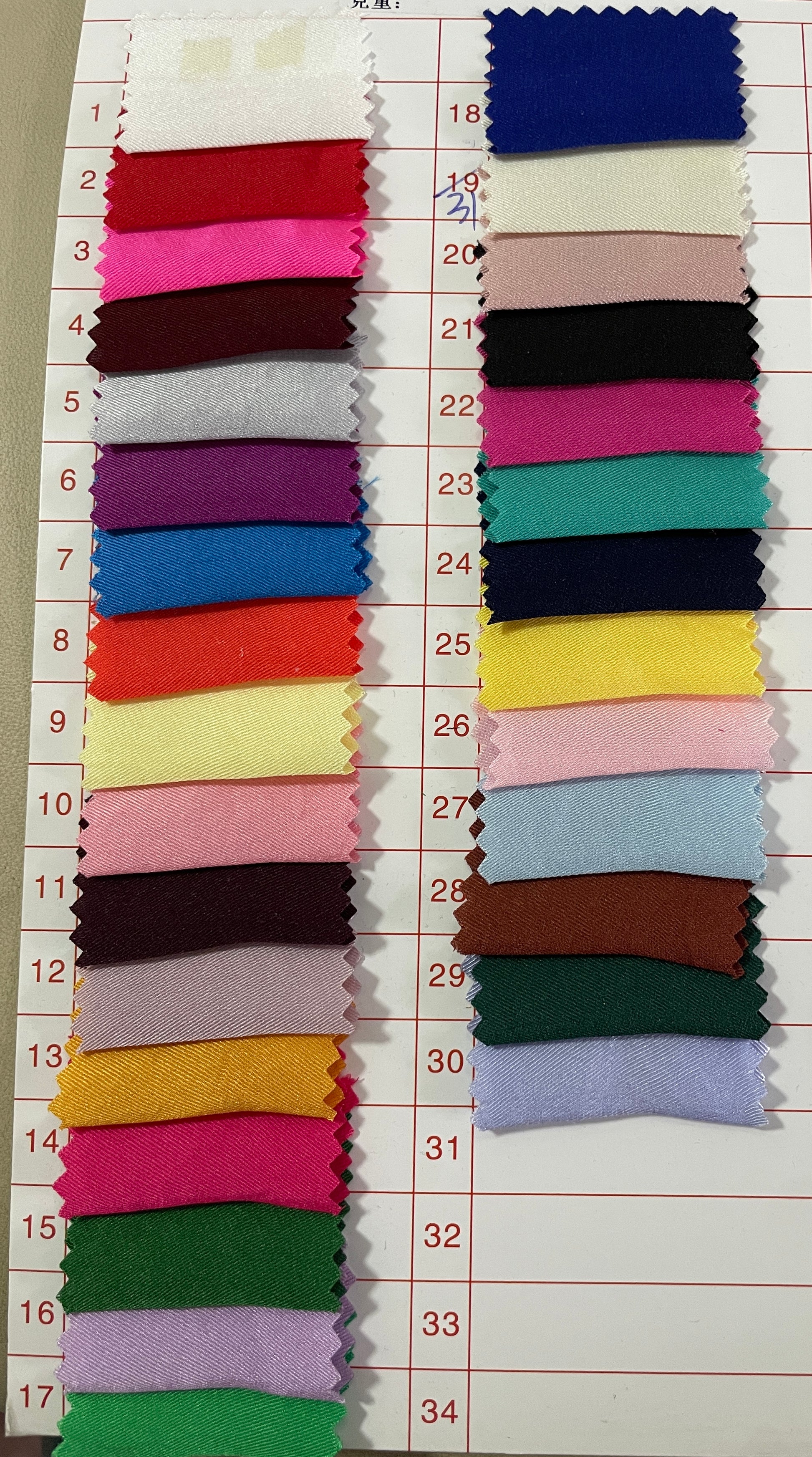 Imitation Silk Twill Satin Fabric with Soft Hand- Feel - Natasha Fabric