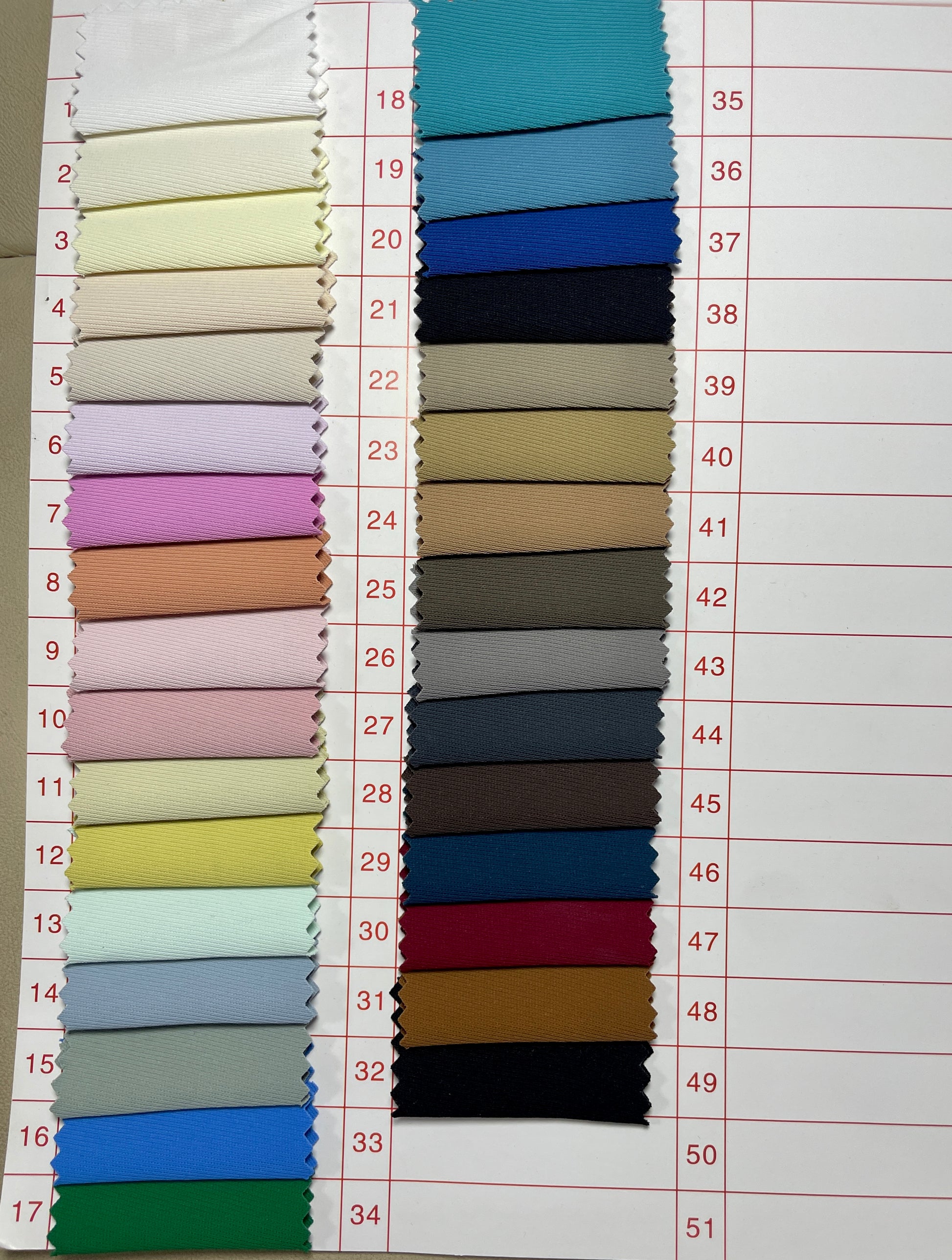 Twill Texture Thick Poly Fabric on Sale - Natasha Fabric
