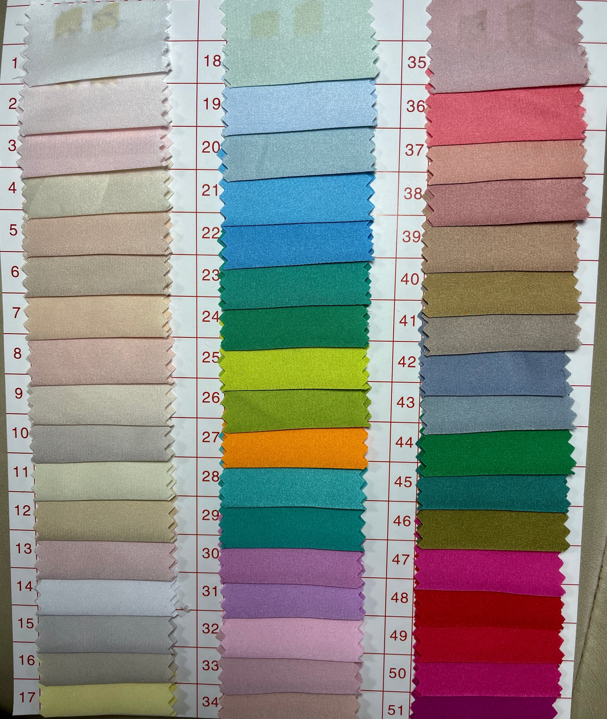 Stretchy Poly Satin Fabric - Natasha Fabric