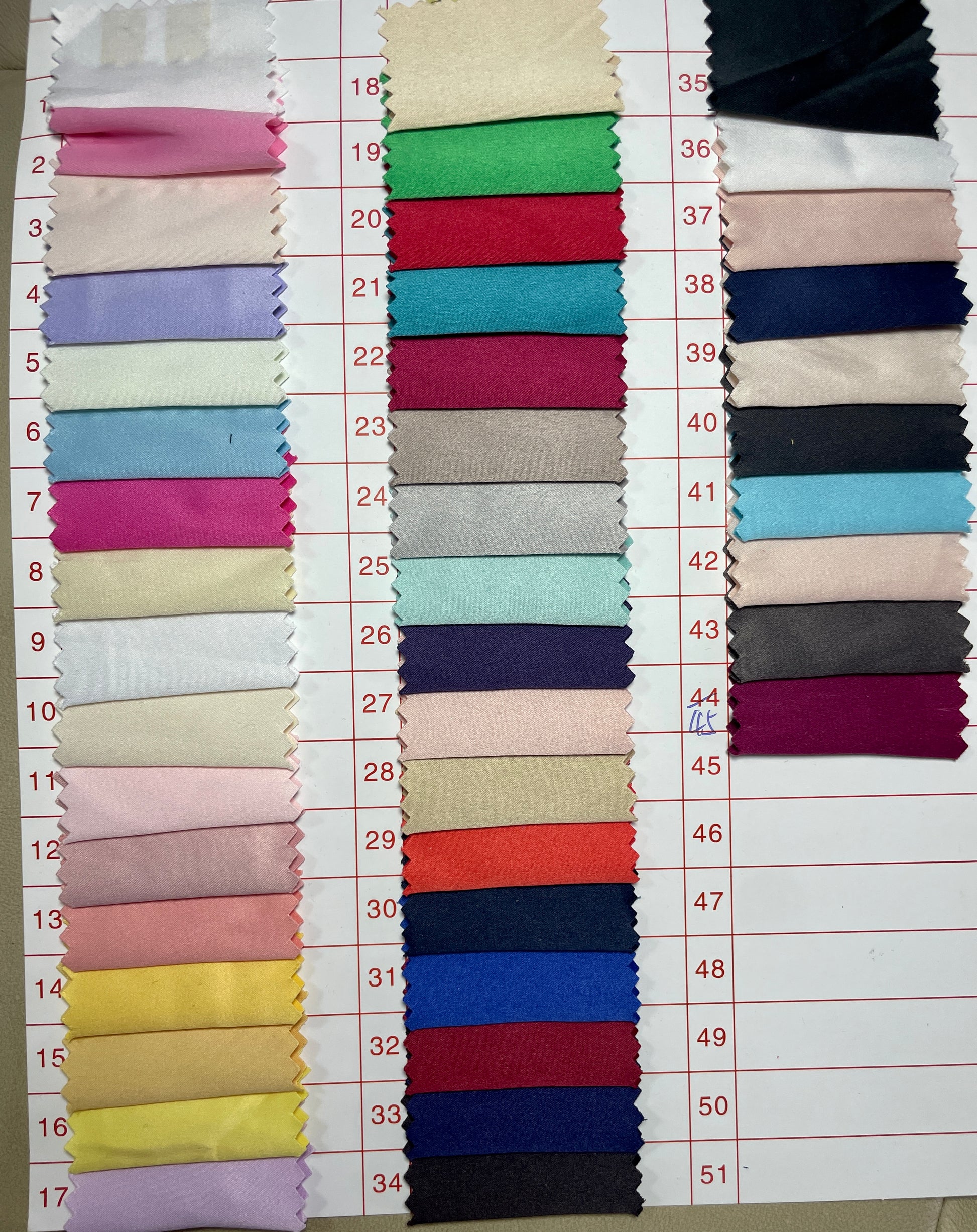 Matt Poly Stretchy Satin Fabric - Natasha Fabric
