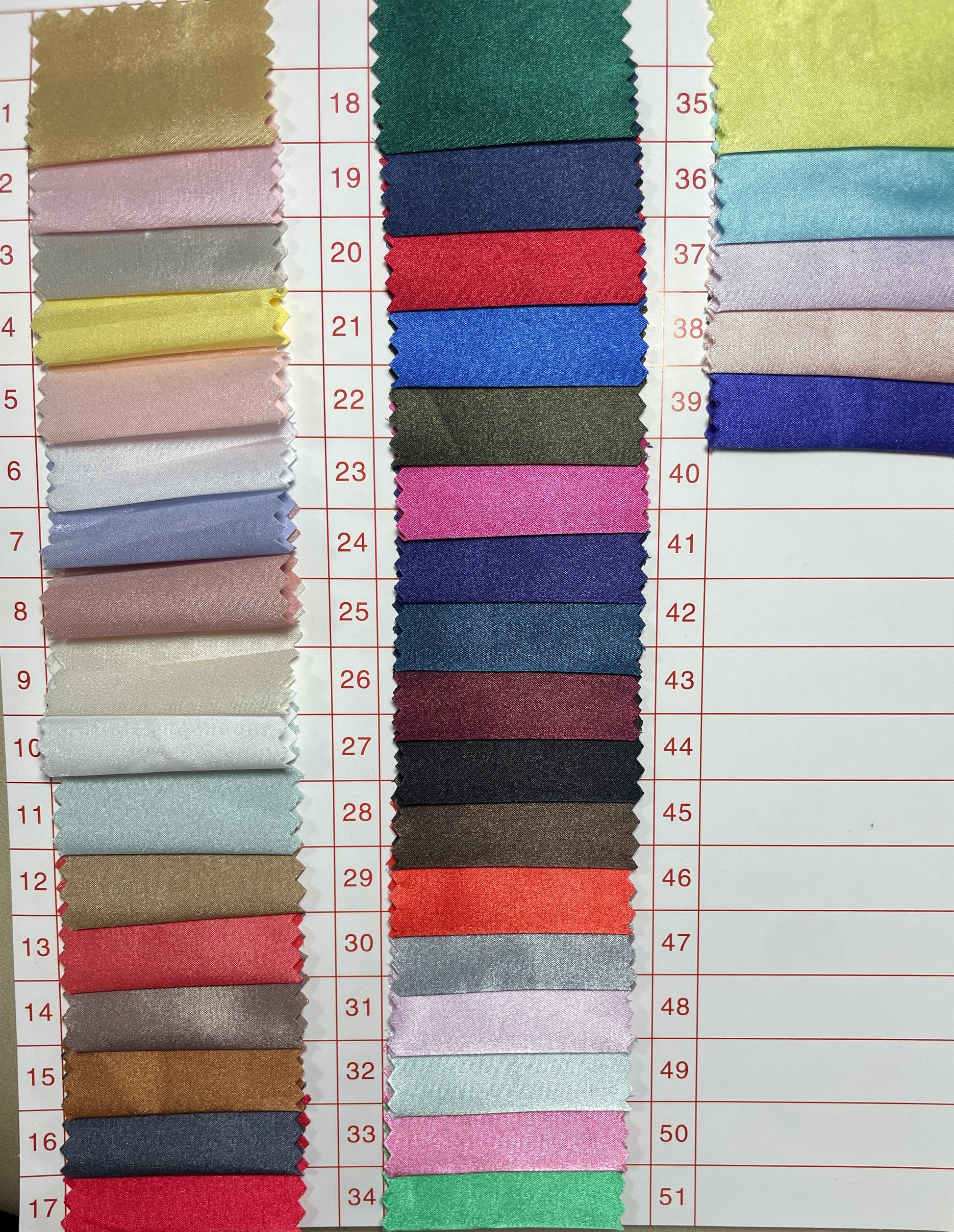 Imitation Silk Satin Fabric - Natasha Fabric