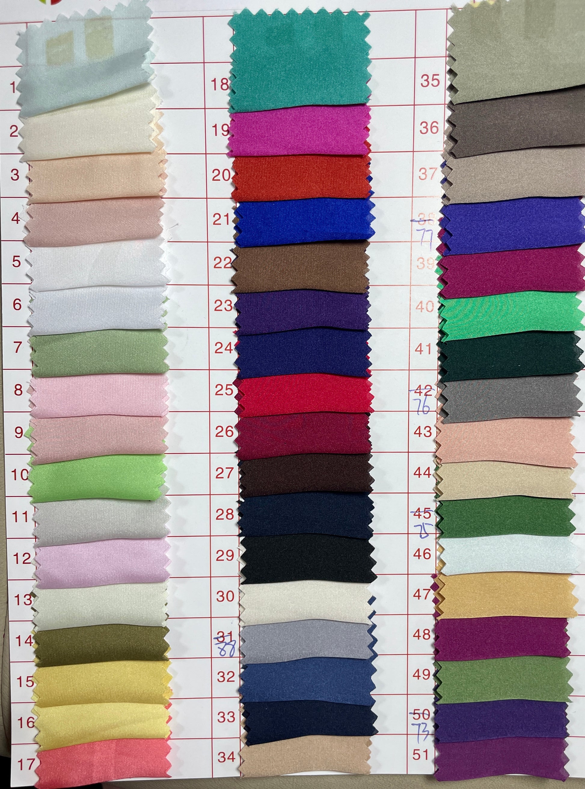 Light Weight Chiffon Satin Fabric - Natasha Fabric
