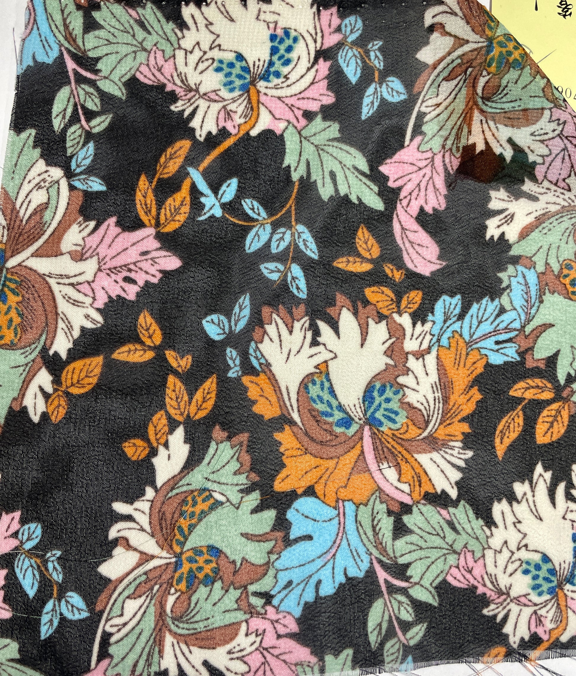 China Wholesale Print-100% Polyester Black Background Chiffon Print Fabric - Natasha Fabric