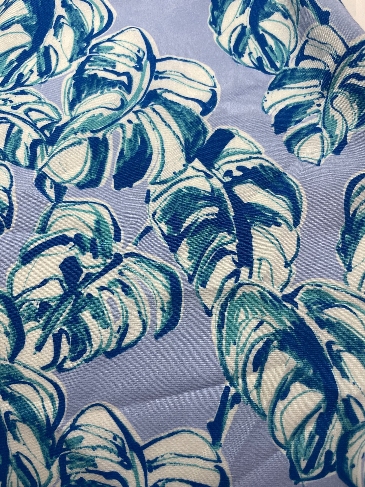 100% Polyester Leaves Print Fabric - Natasha Fabric