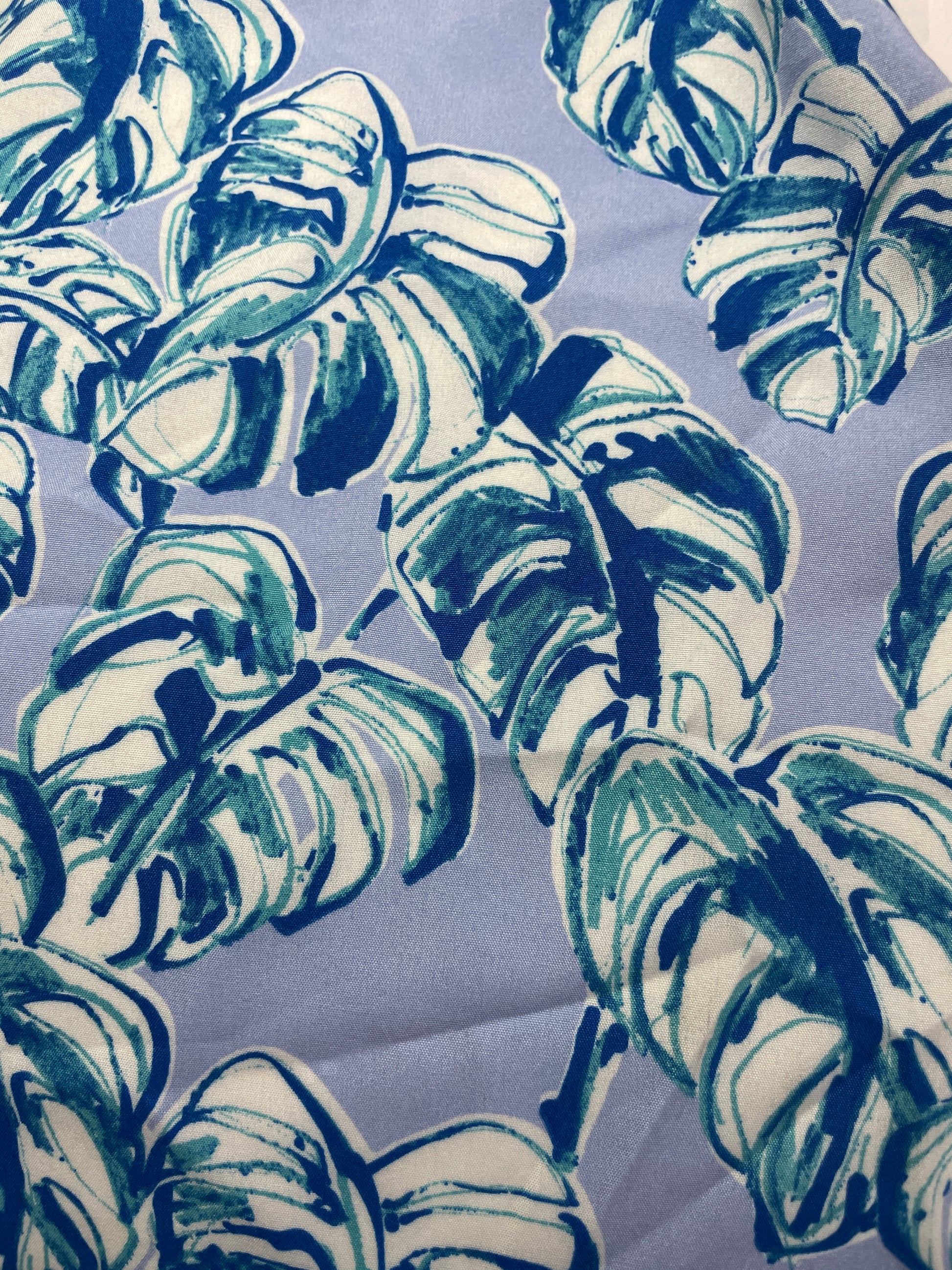 100% Polyester Leaves Print Fabric - Natasha Fabric