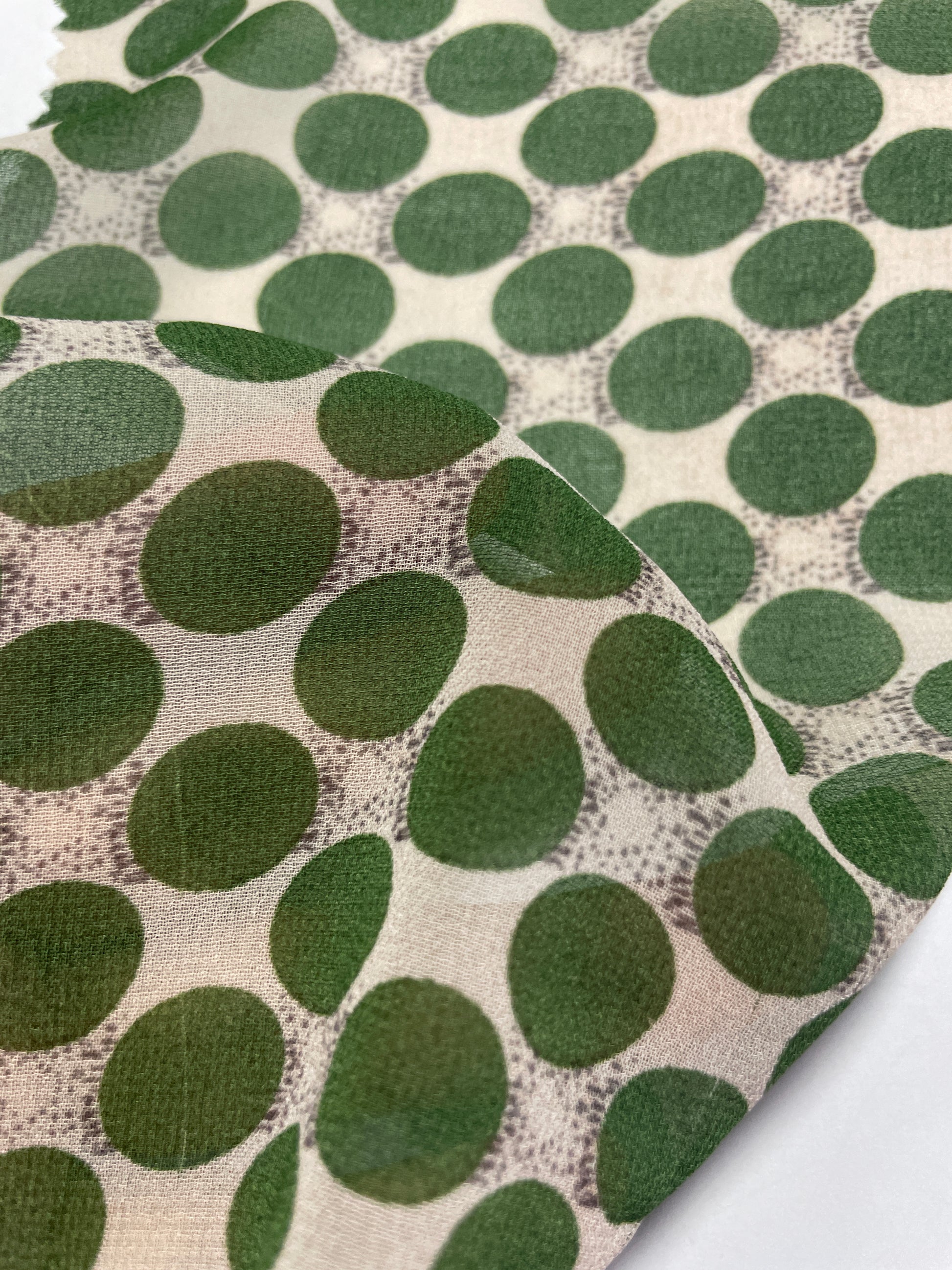 100% Polyester Print Fabric--Dots Print-Chiffon - Natasha Fabric