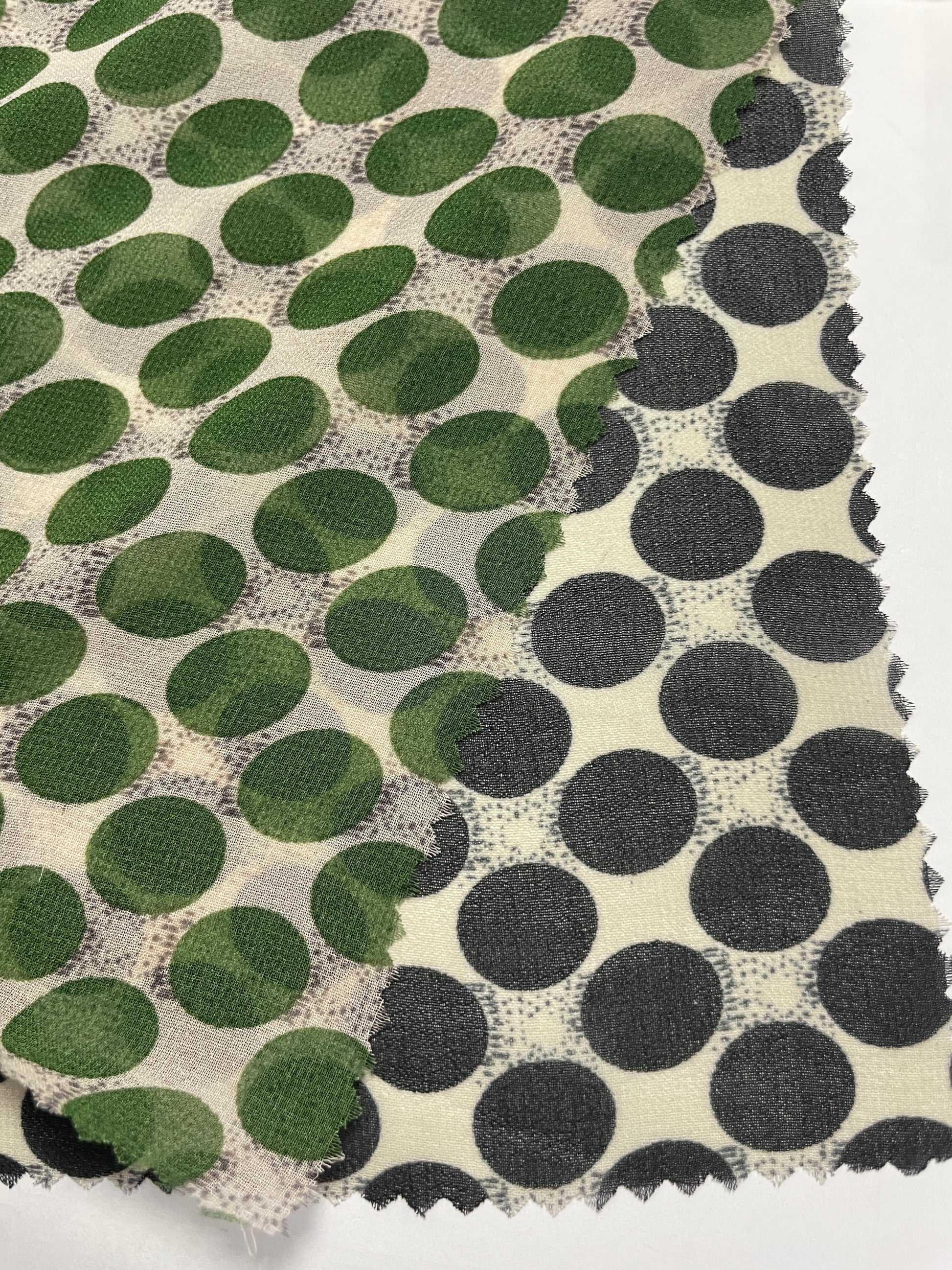 100% Polyester Print Fabric--Dots Print-Chiffon - Natasha Fabric