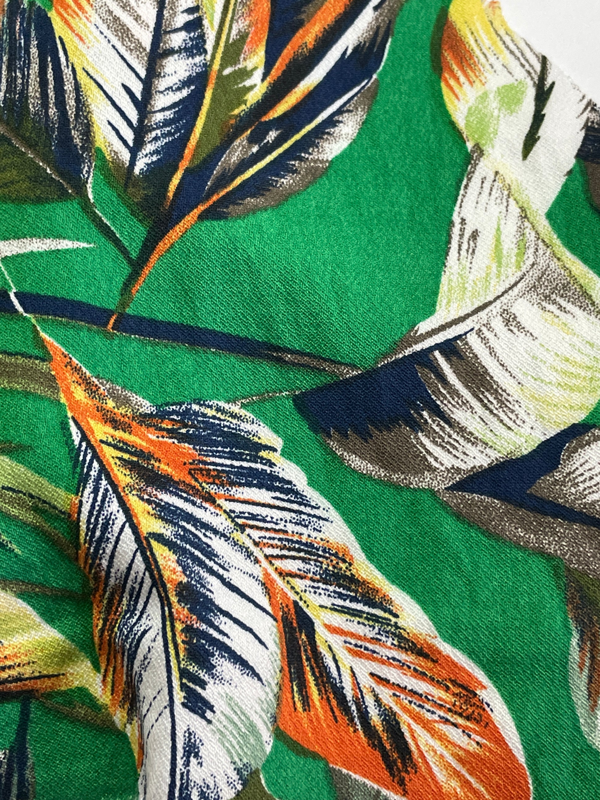 100% Polyester Print Fabric--Leaves Print - Natasha Fabric