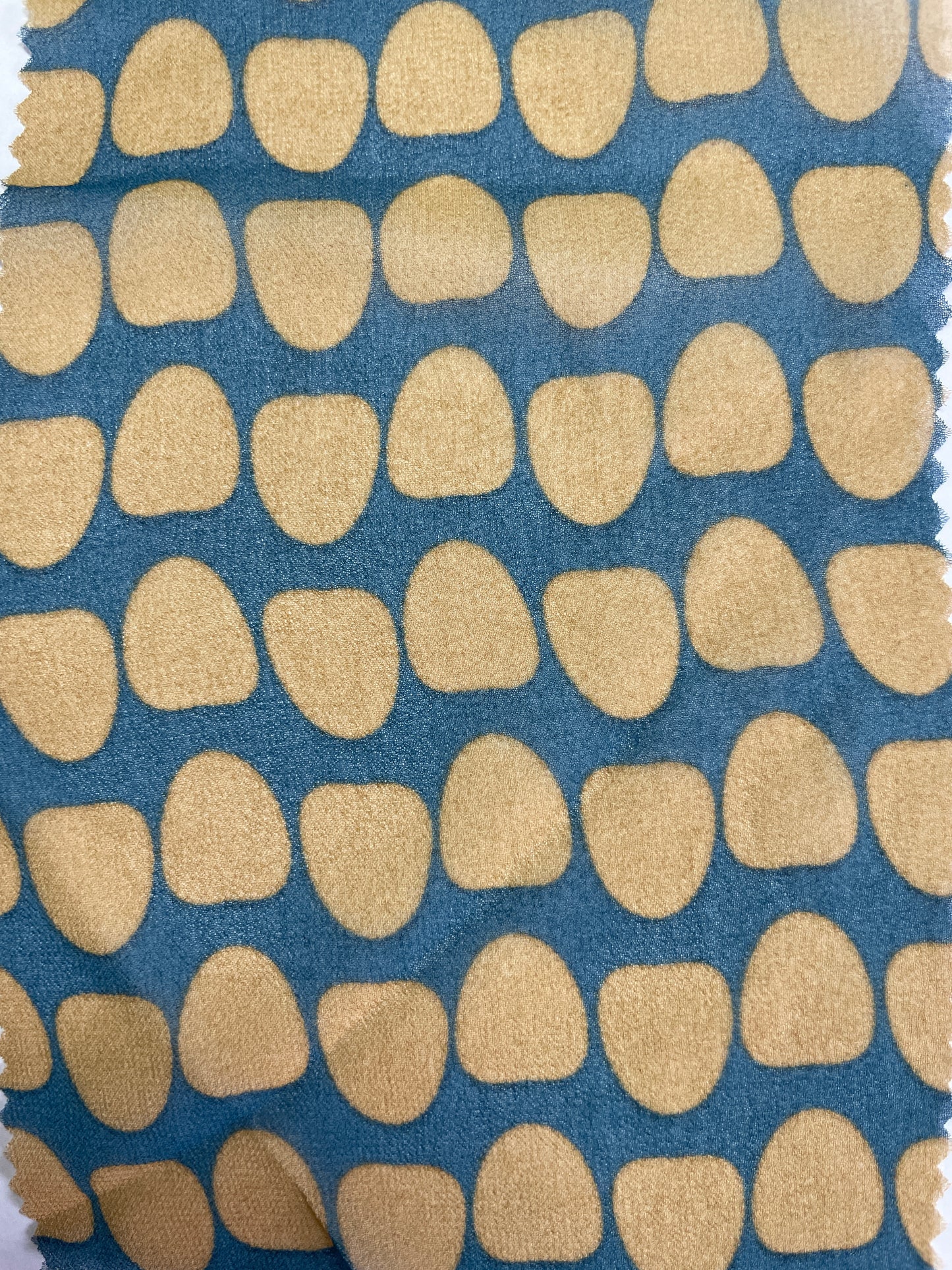 100% Polyester Print Fabric--Dots Print-Chiffon - Natasha Fabric