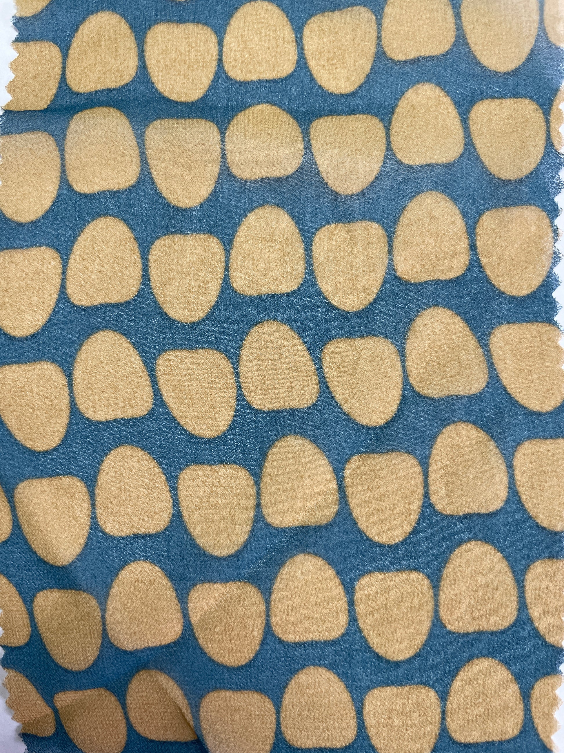 100% Polyester Print Fabric--Dots Print-Chiffon - Natasha Fabric