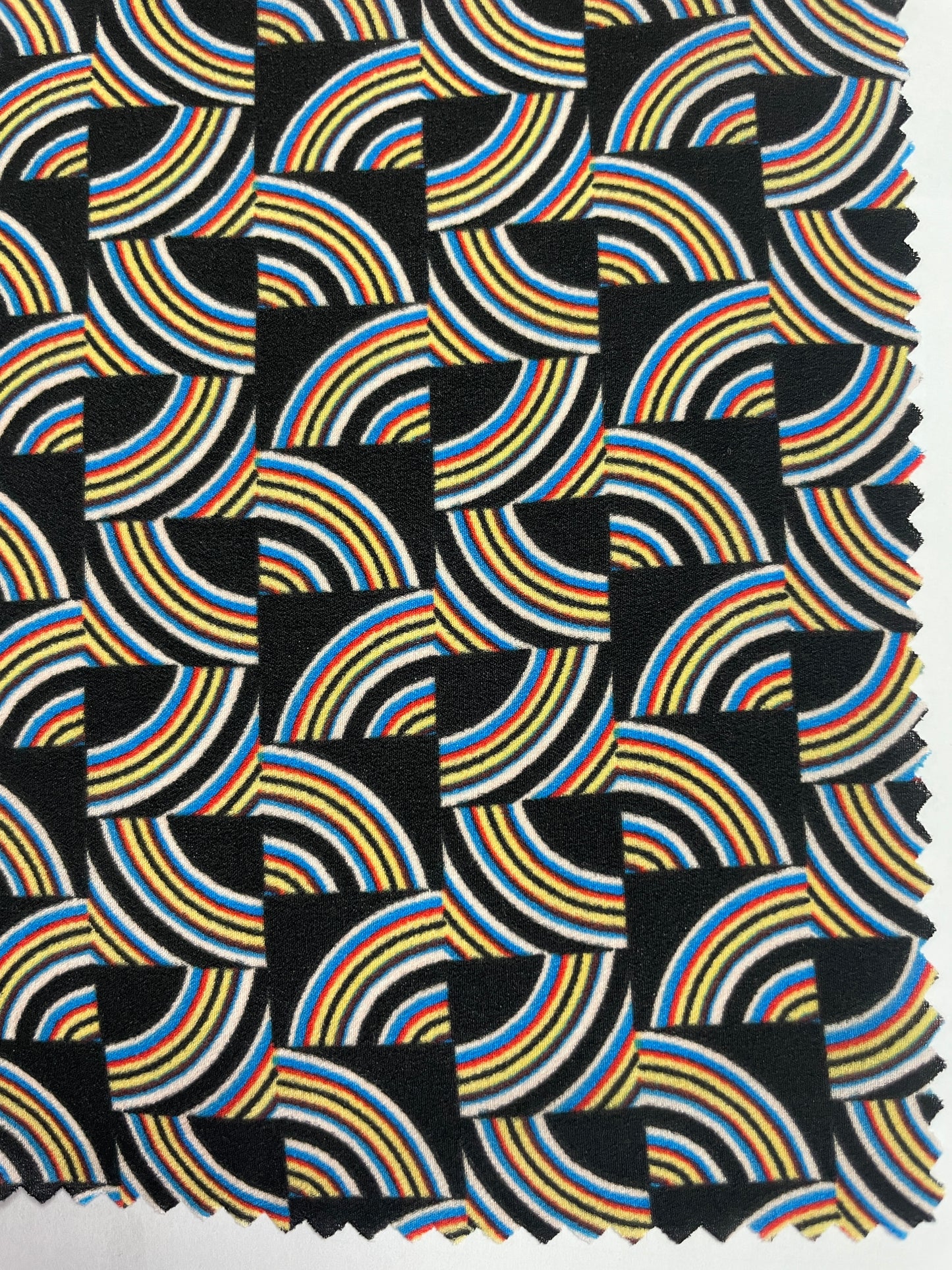 100% Polyester Print Fabric--Geometry Print - Natasha Fabric