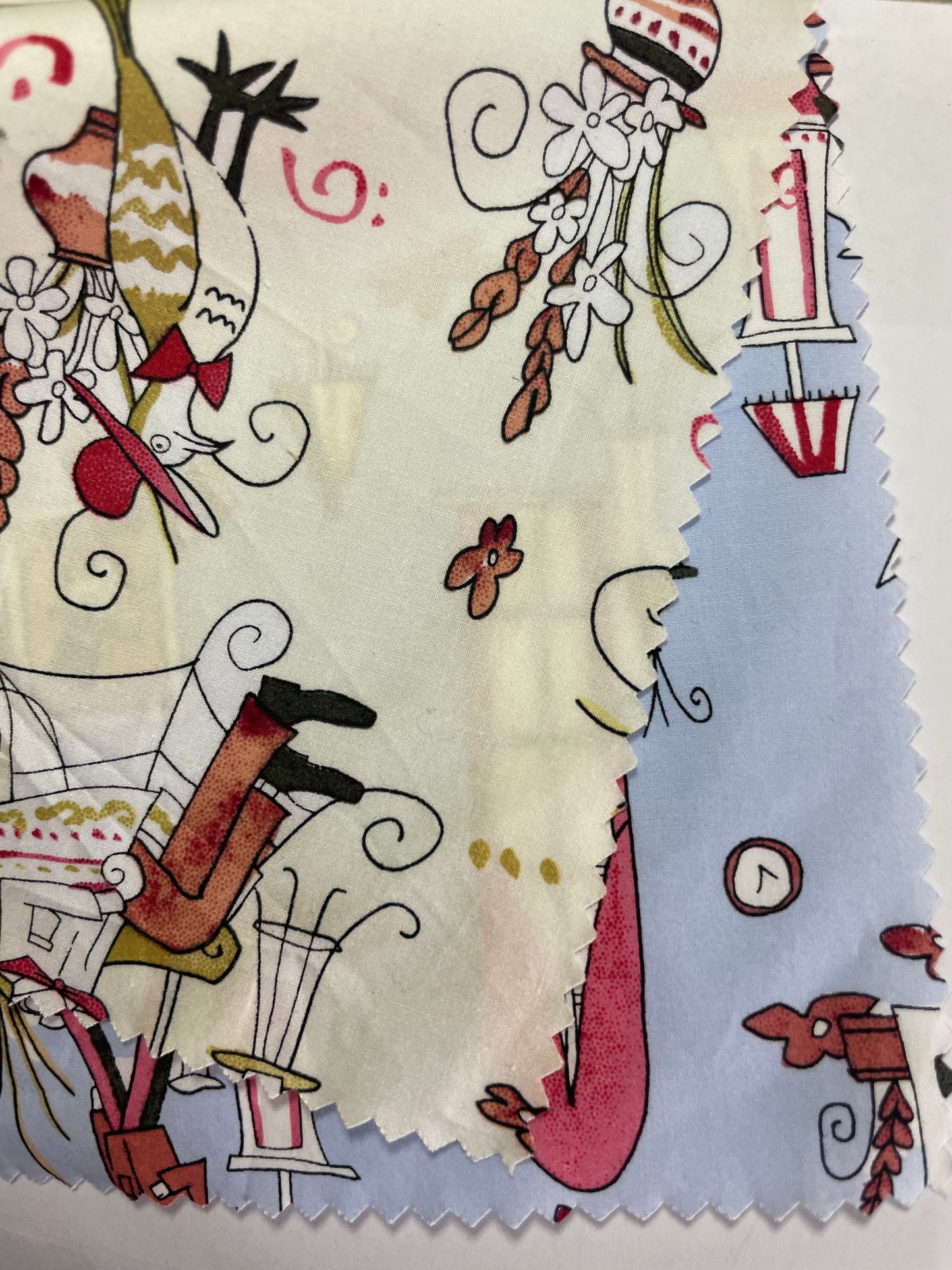 100% Cotton Print Fabric--Lovely Patterns - Natasha Fabric