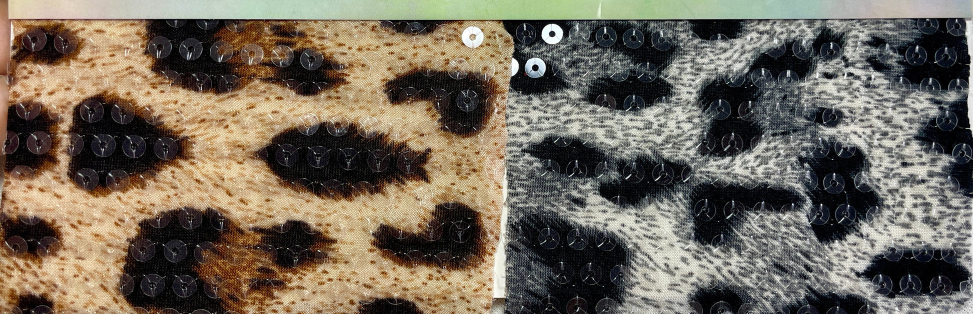Leopard Print Sequins Fabric on Sale - Natasha Fabric