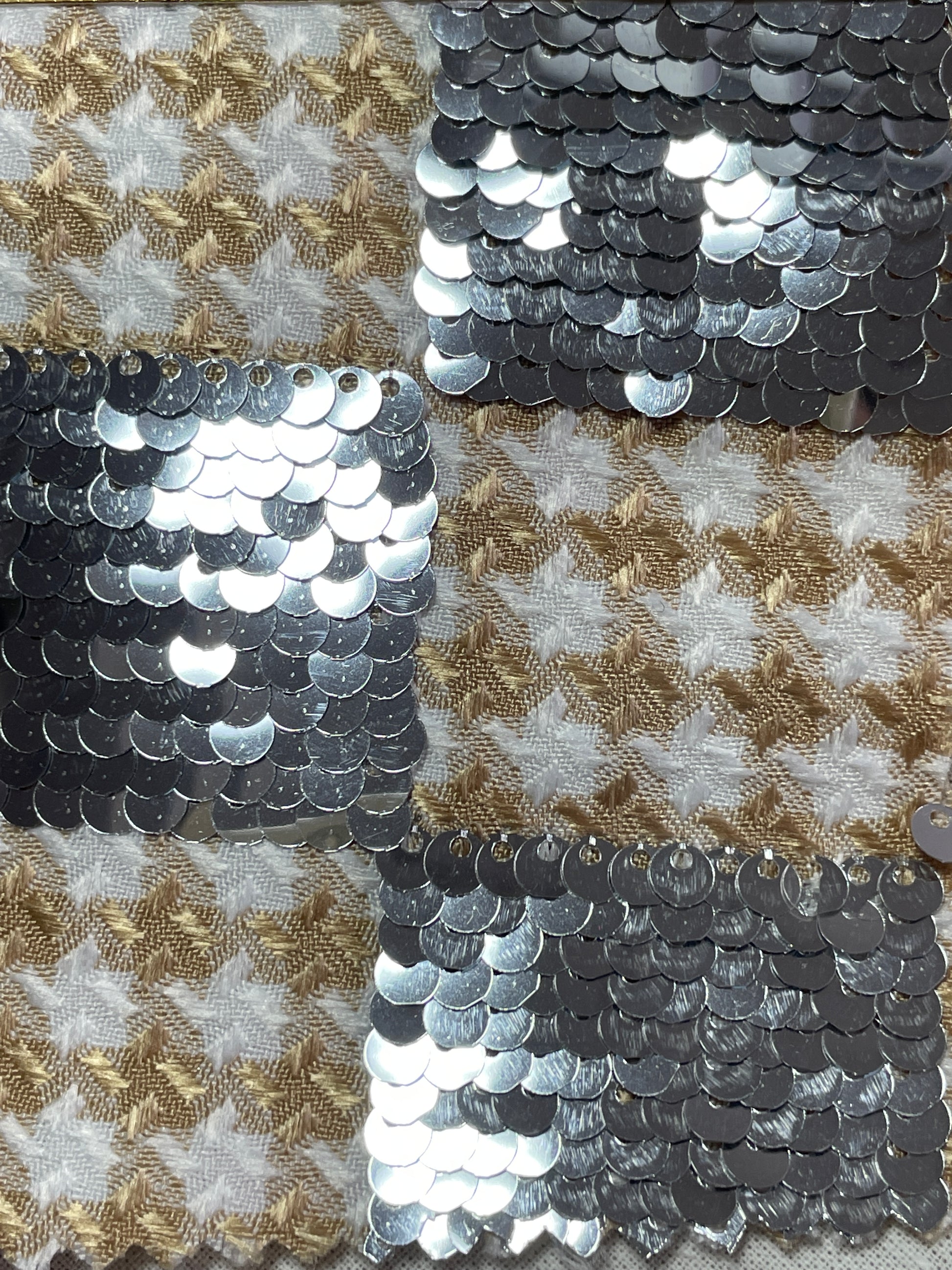 China Wholesale Sequins Fabric on Sale---Plaid Design - Natasha Fabric