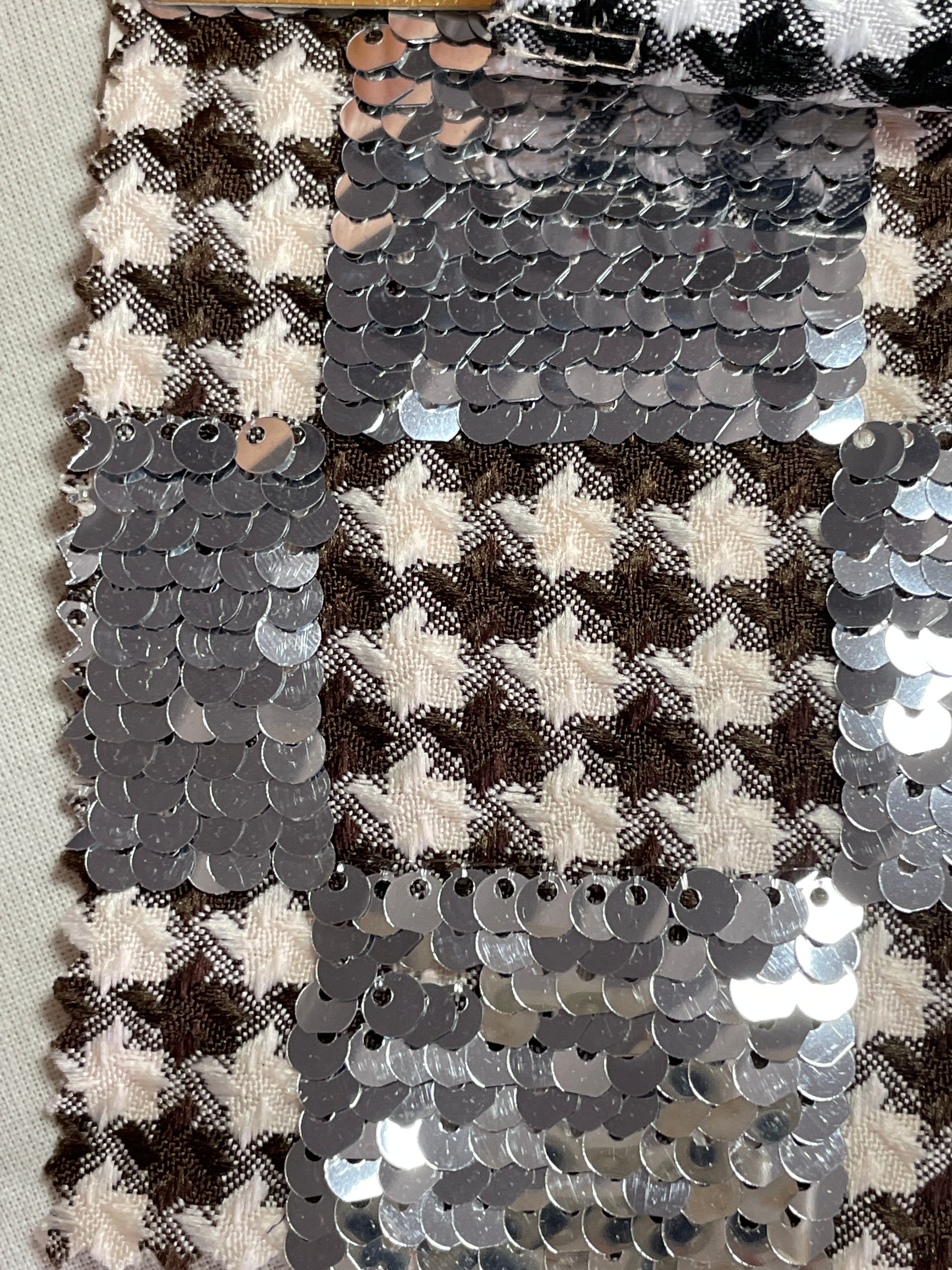 China Wholesale Sequins Fabric on Sale---Plaid Design - Natasha Fabric