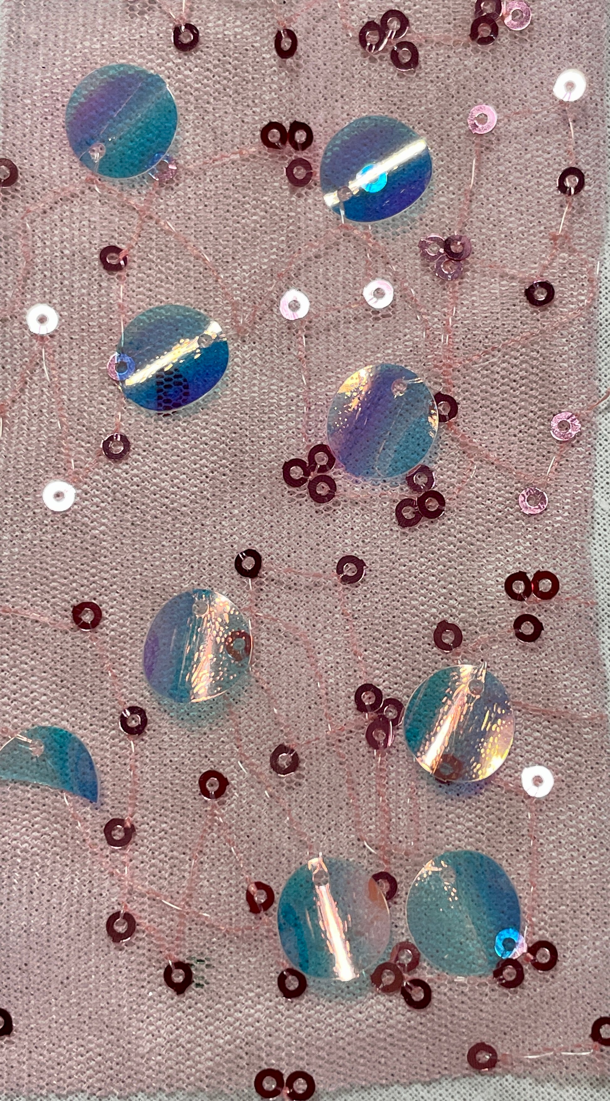 China Wholesale Sequins Fabric on Sale--Big & Small Sequins Mix - Natasha Fabric