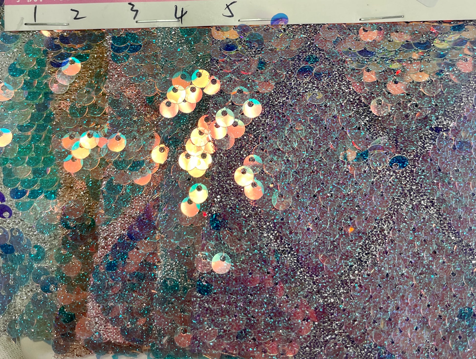 Laser Sequin Fabric on Sale for Evening Dress--Diamond Patterns - Natasha Fabric