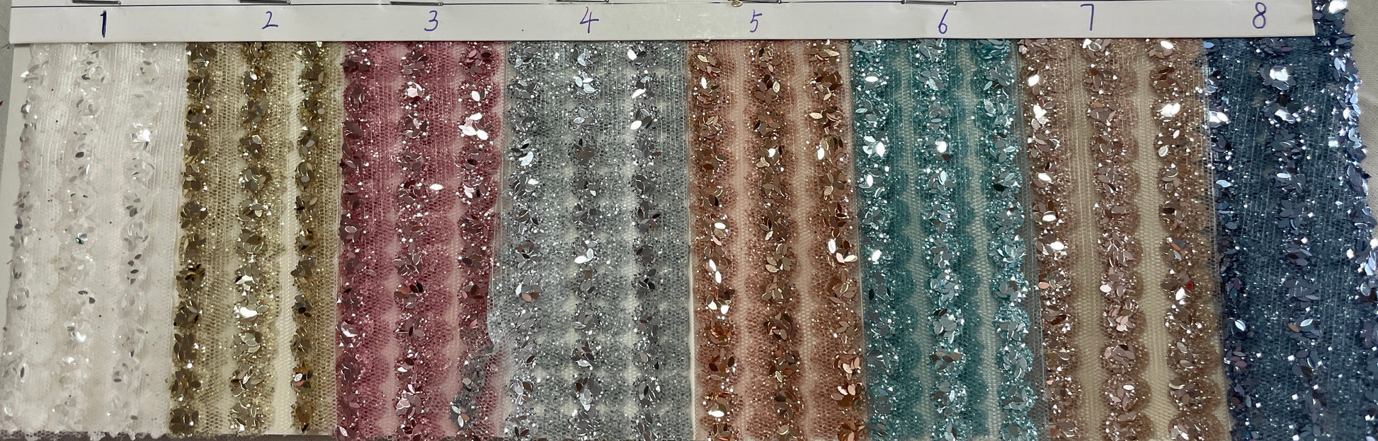Mesh Base Sequin Fabric on Sale for Evening Dress - Natasha Fabric