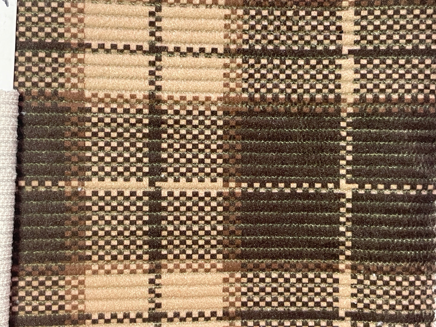100% Polyester Woven Corduroy Fabric-Plaids Print - Natasha Fabric