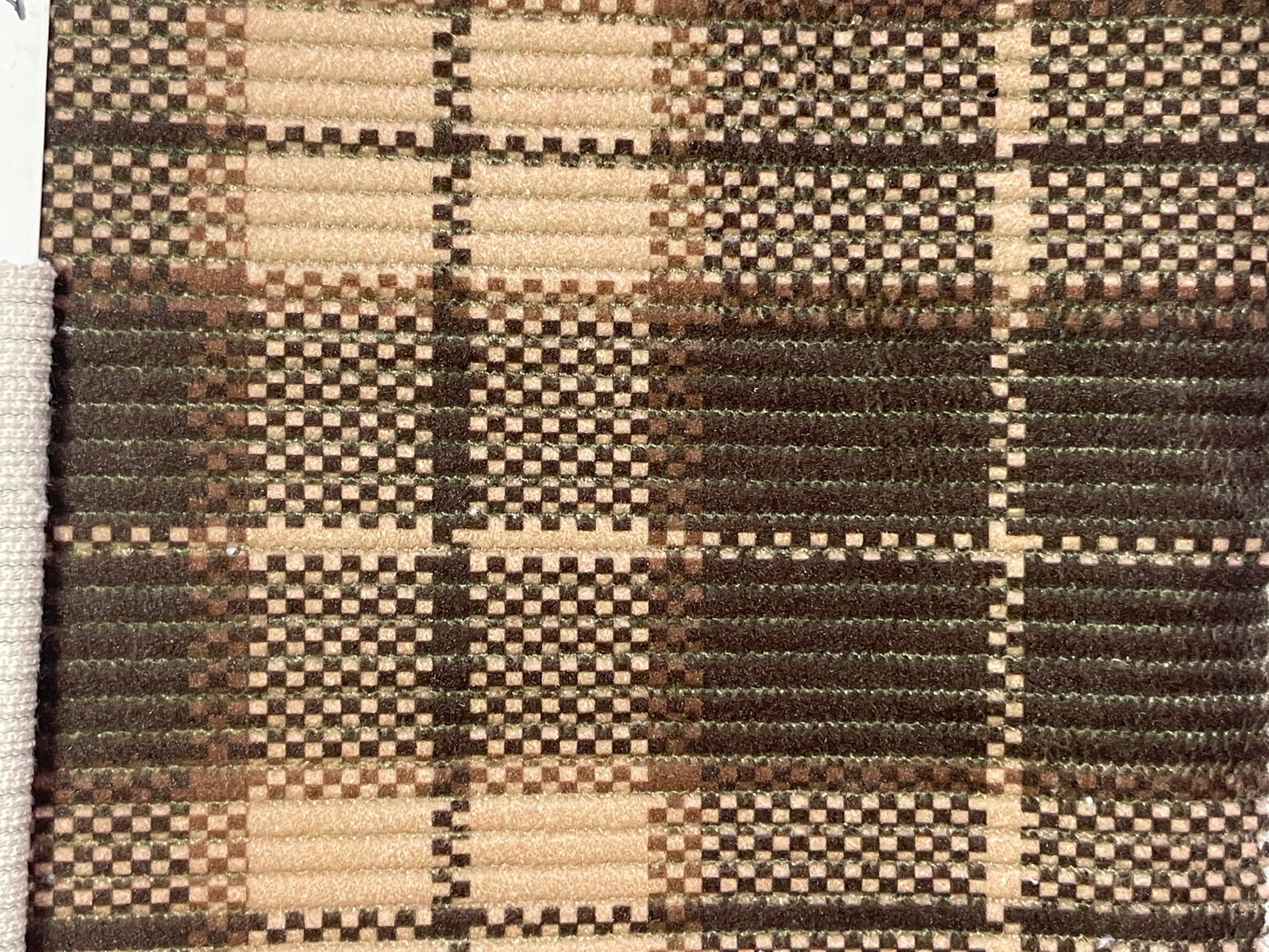 100% Polyester Woven Corduroy Fabric-Plaids Print - Natasha Fabric