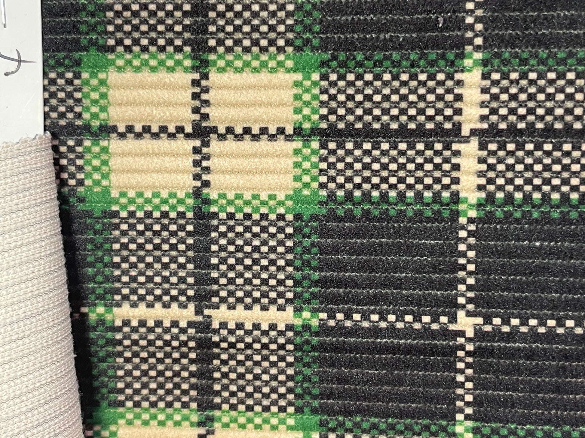 100% Polyester Woven Corduroy Fabric-Plaids Print - Natasha Fabric