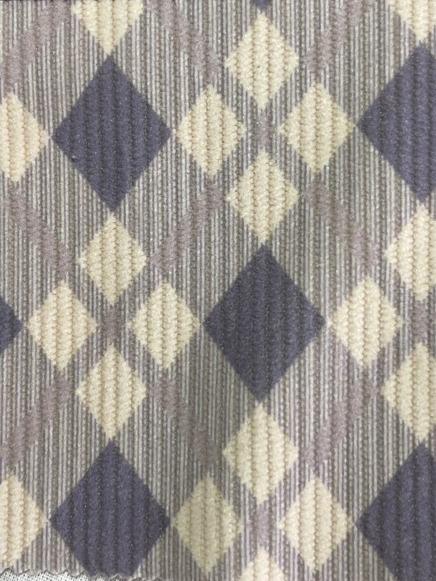 100% Polyester Woven Corduroy Fabric--Diamond Print - Natasha Fabric