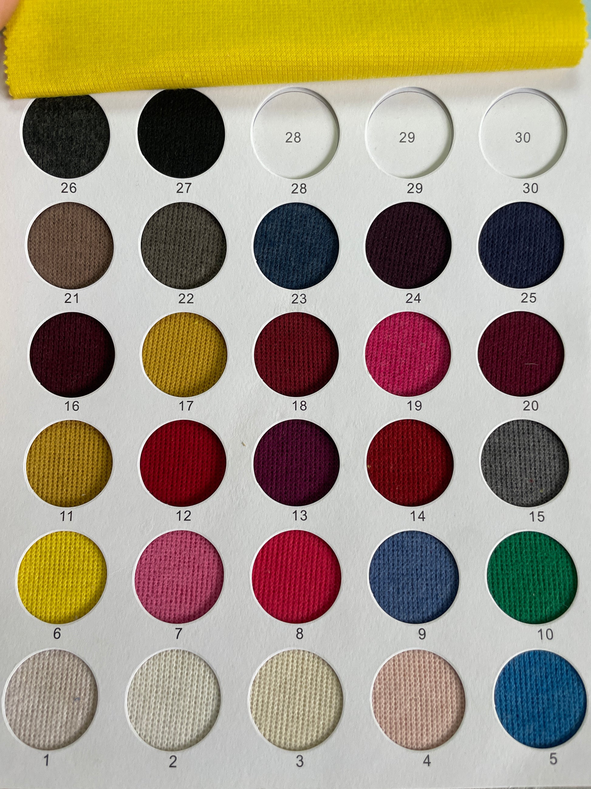 Cotton Blended Knit Faric with Rib Texture - Natasha Fabric