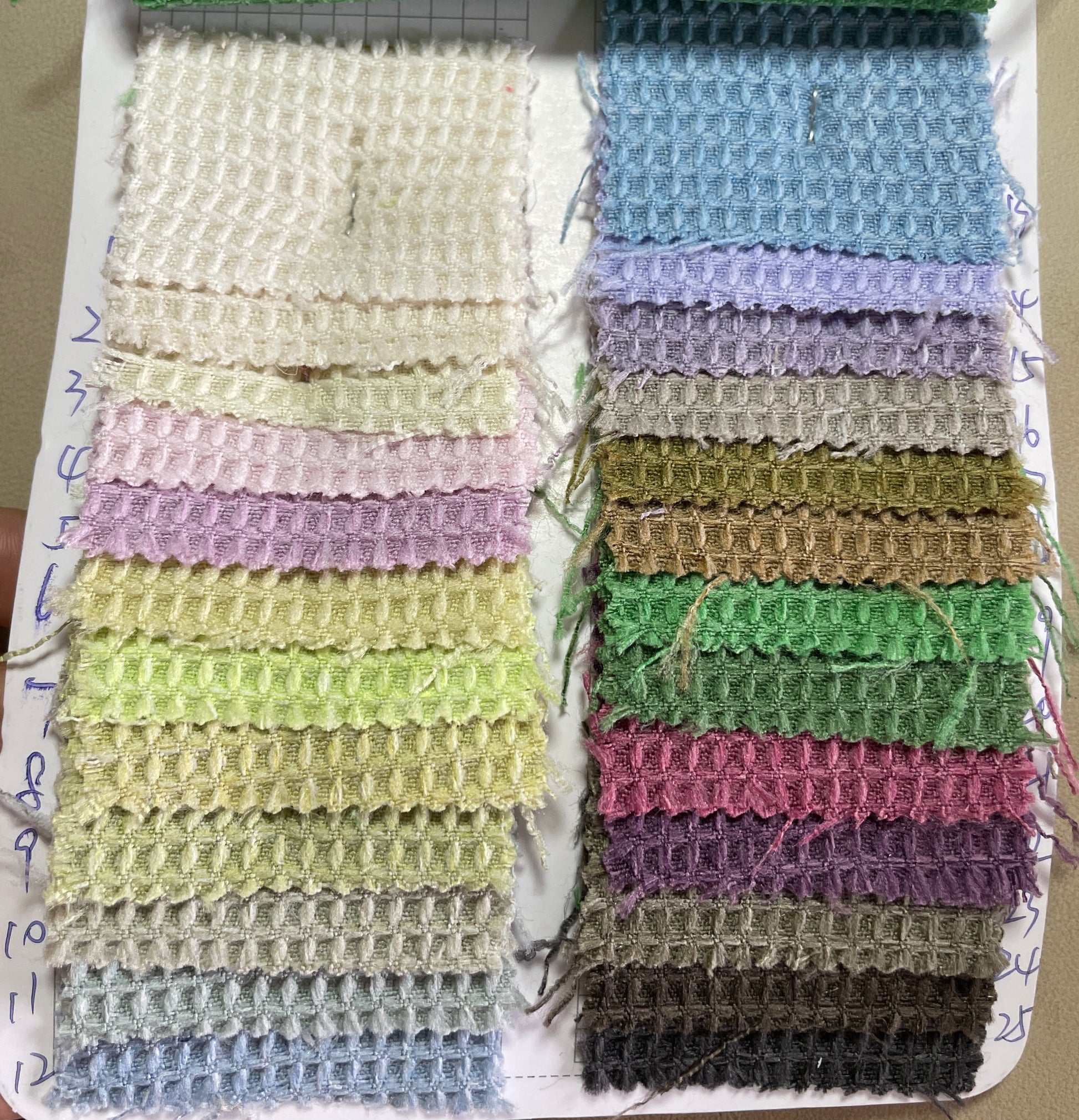 2023 Hot Selling Boucle/Tweed Fabric--Waffle Texture - Natasha Fabric