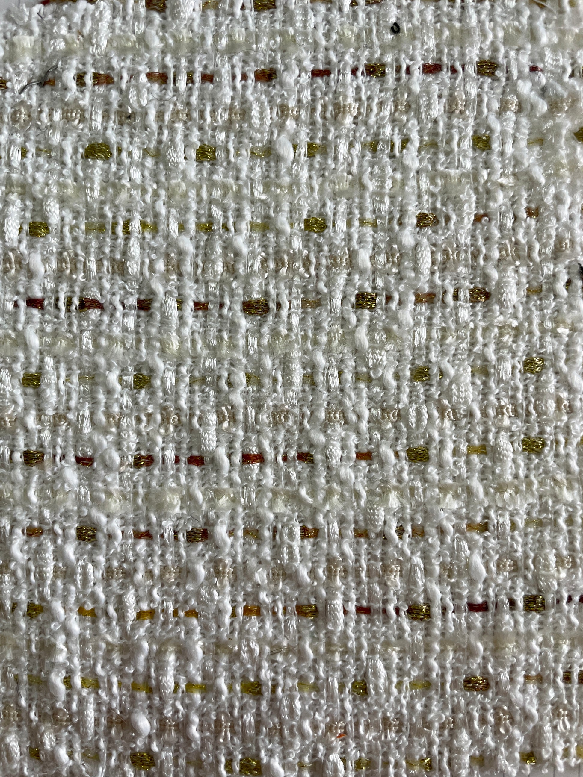 White Color Boucle/Tweed--2023 New Design - Natasha Fabric