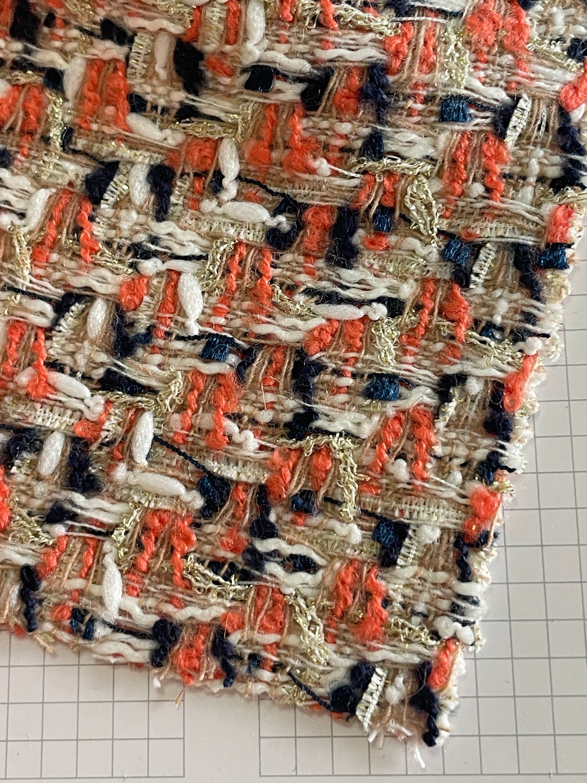 Hot Selling Multi-color Boucle and Tweed Fabric - Natasha Fabric