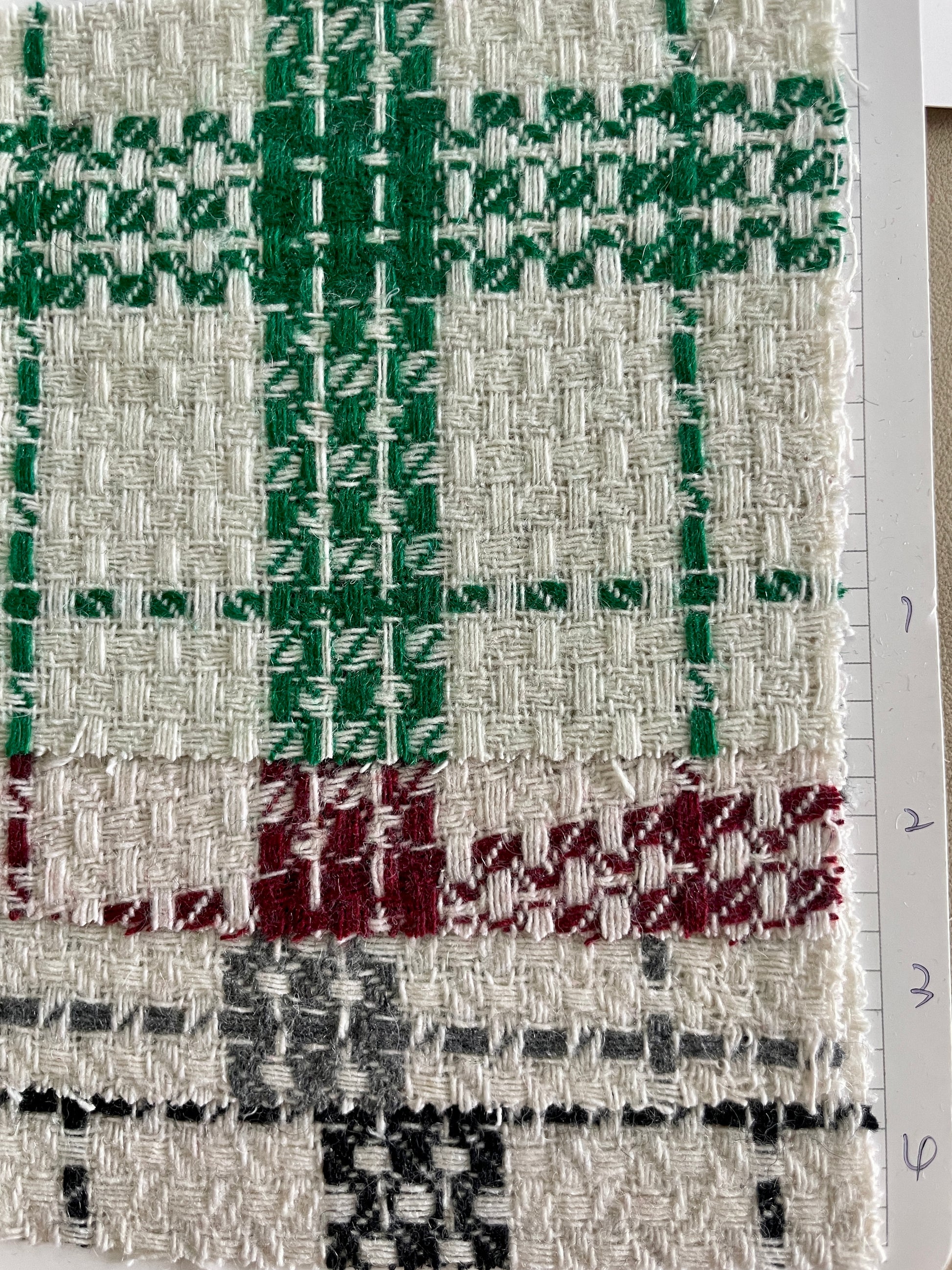 Hot Selling Multi-color Boucle and Tweed Fabric-Plaid/Check Design - Natasha Fabric