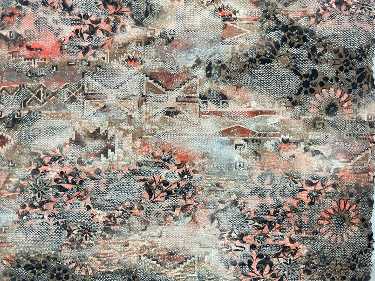 100% Polyester Lace Fabric---Floral Print Lace - Natasha Fabric