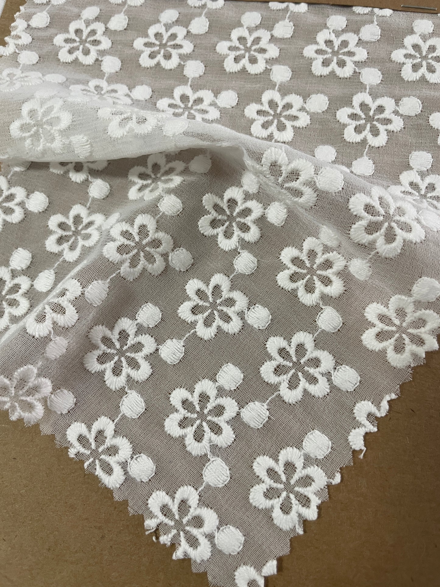 Cotton Poly Blended Embroidery Fabric - Natasha Fabric