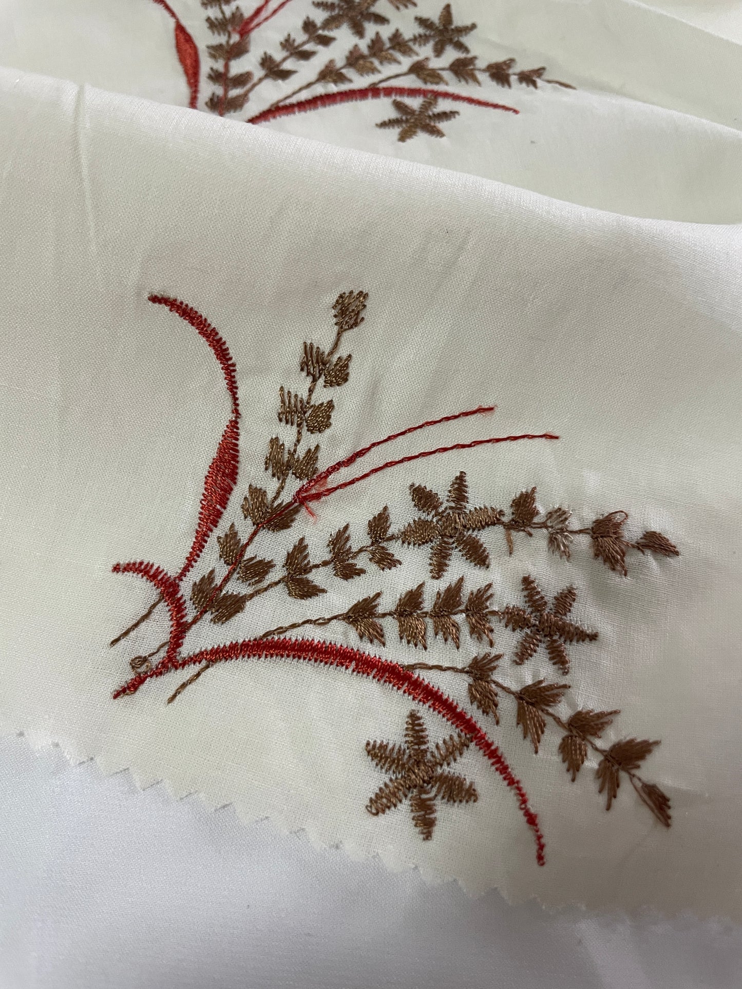 Cotton & Viscose Blended Woven Embroidery Fabric - Natasha Fabric