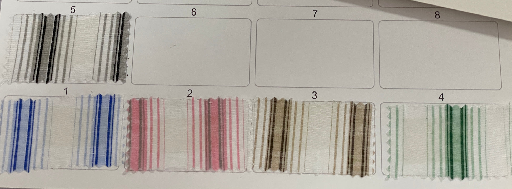 Cotton Polyester  Blended Stripes Print Fabric - Natasha Fabric