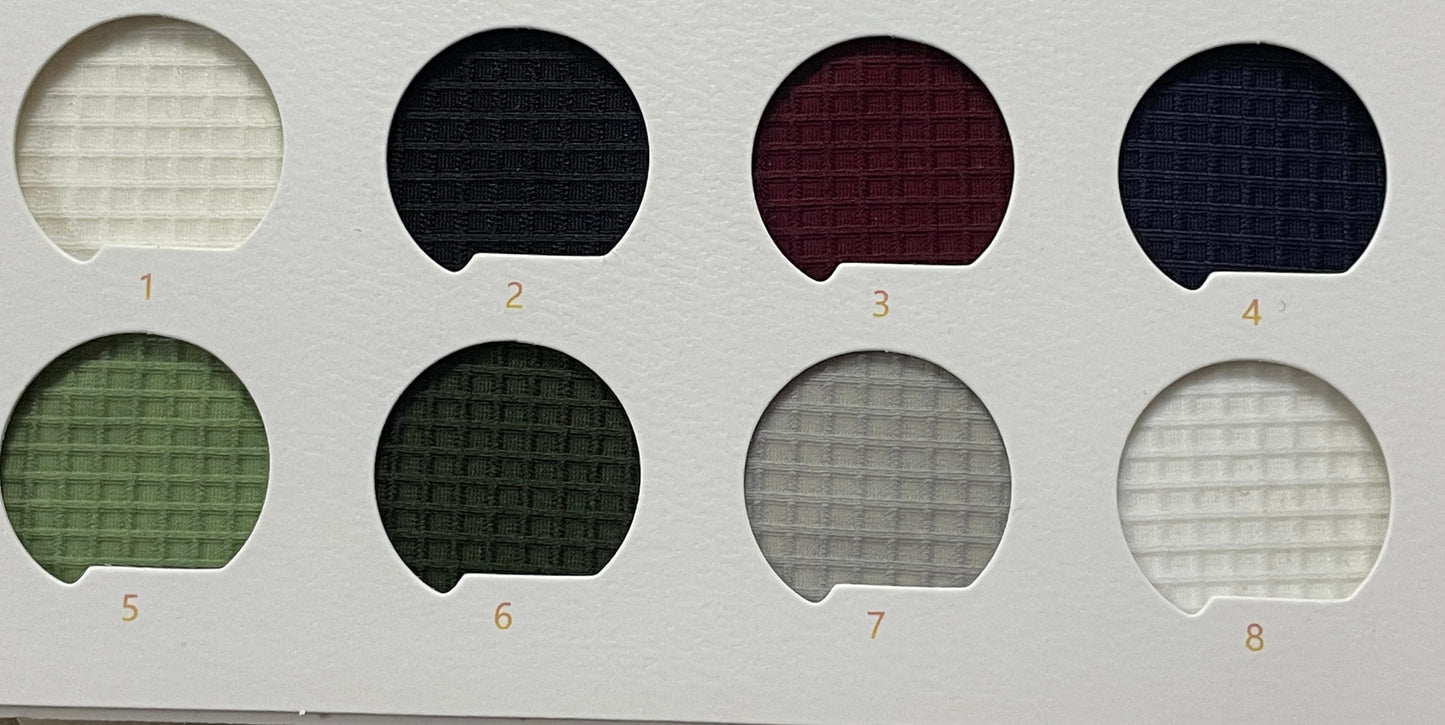 Waffle- Nylon Spandex Active Wear Fabric - Natasha Fabric
