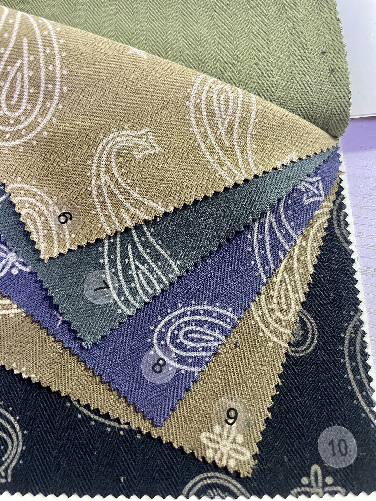 Paisley Pattern Laser Cotton Print Fabric - Natasha Fabric